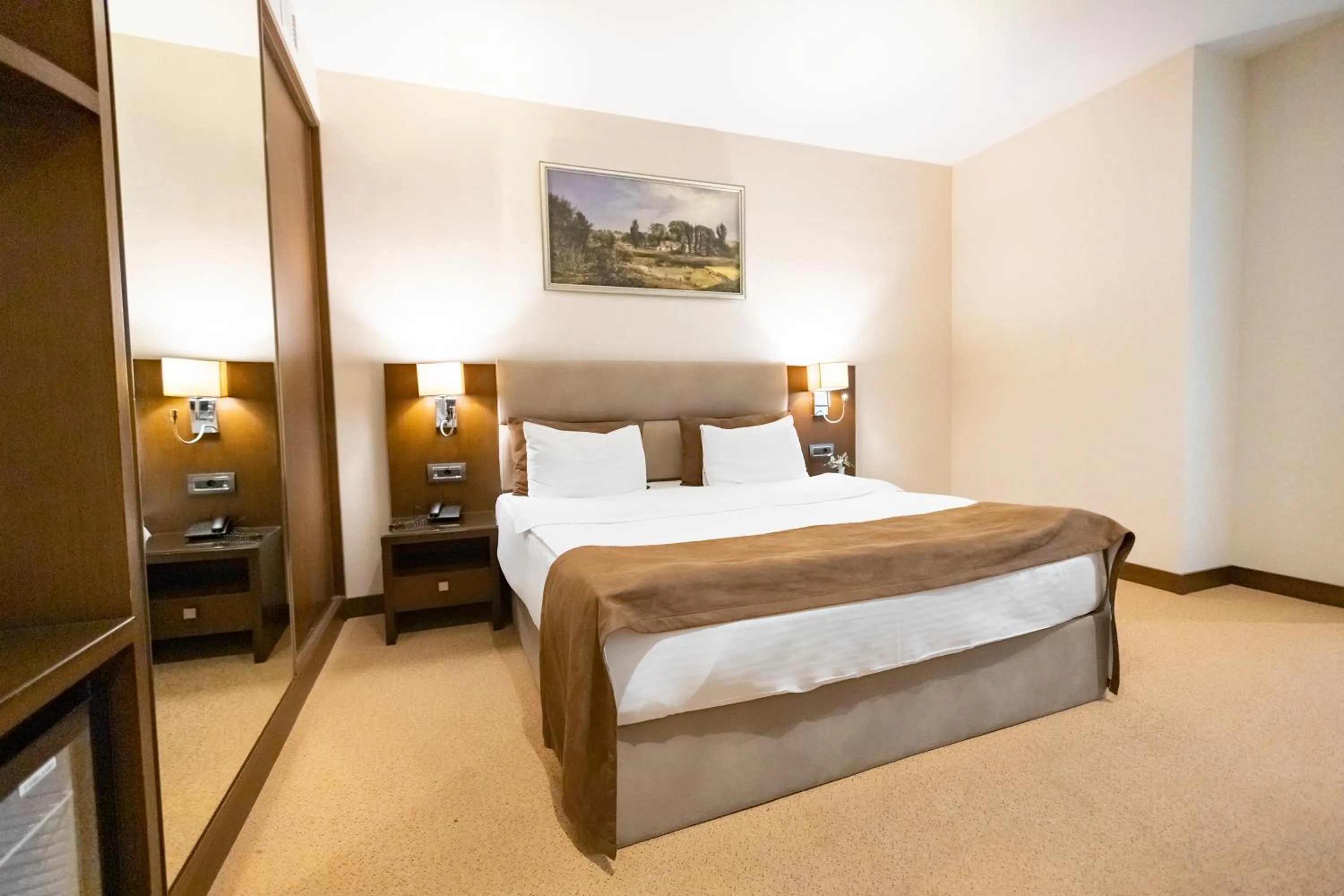 Bed in The Diamond Hotel Baku