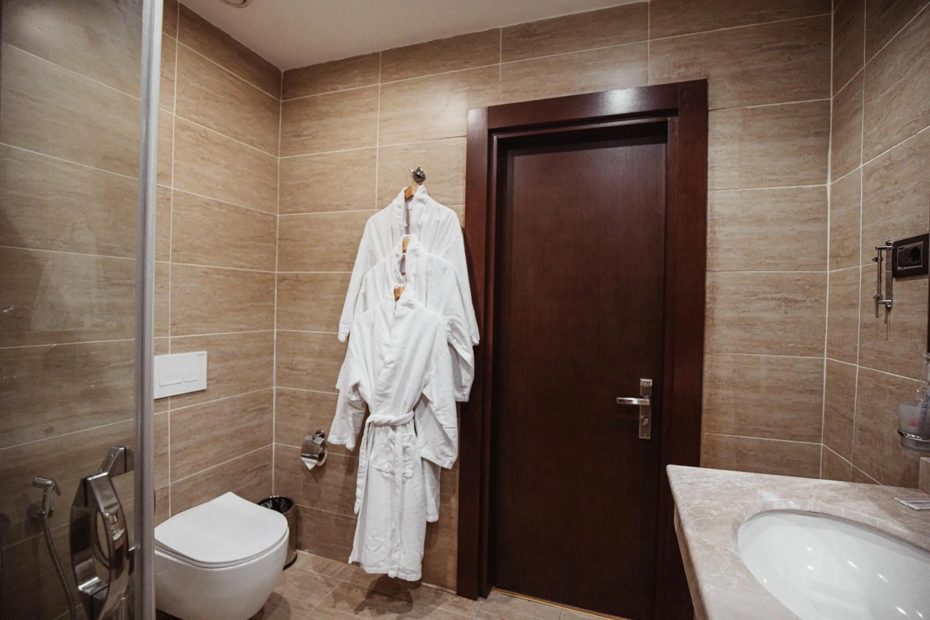 Shower, Bathroom in The Diamond Hotel Baku