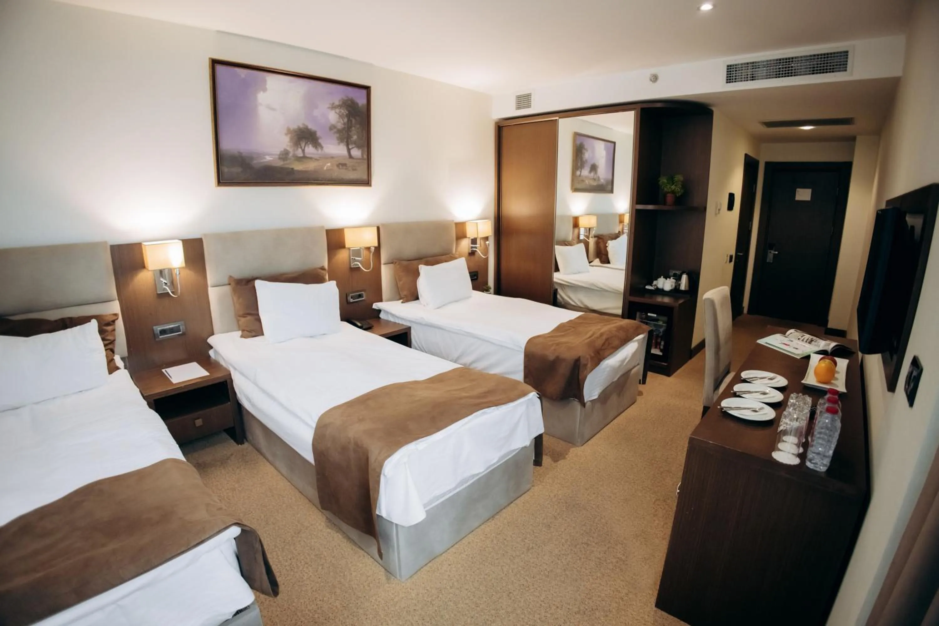 Bed in The Diamond Hotel Baku