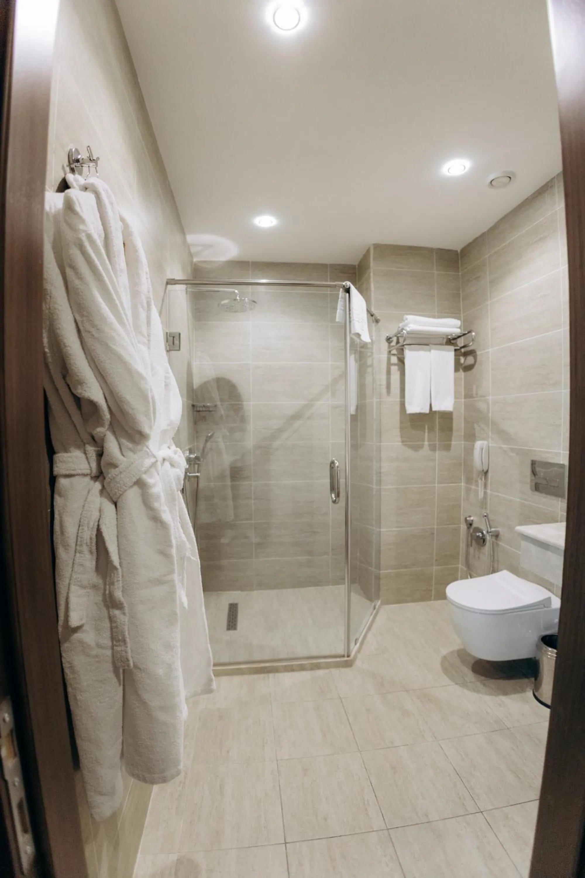 Shower, Bathroom in The Diamond Hotel Baku