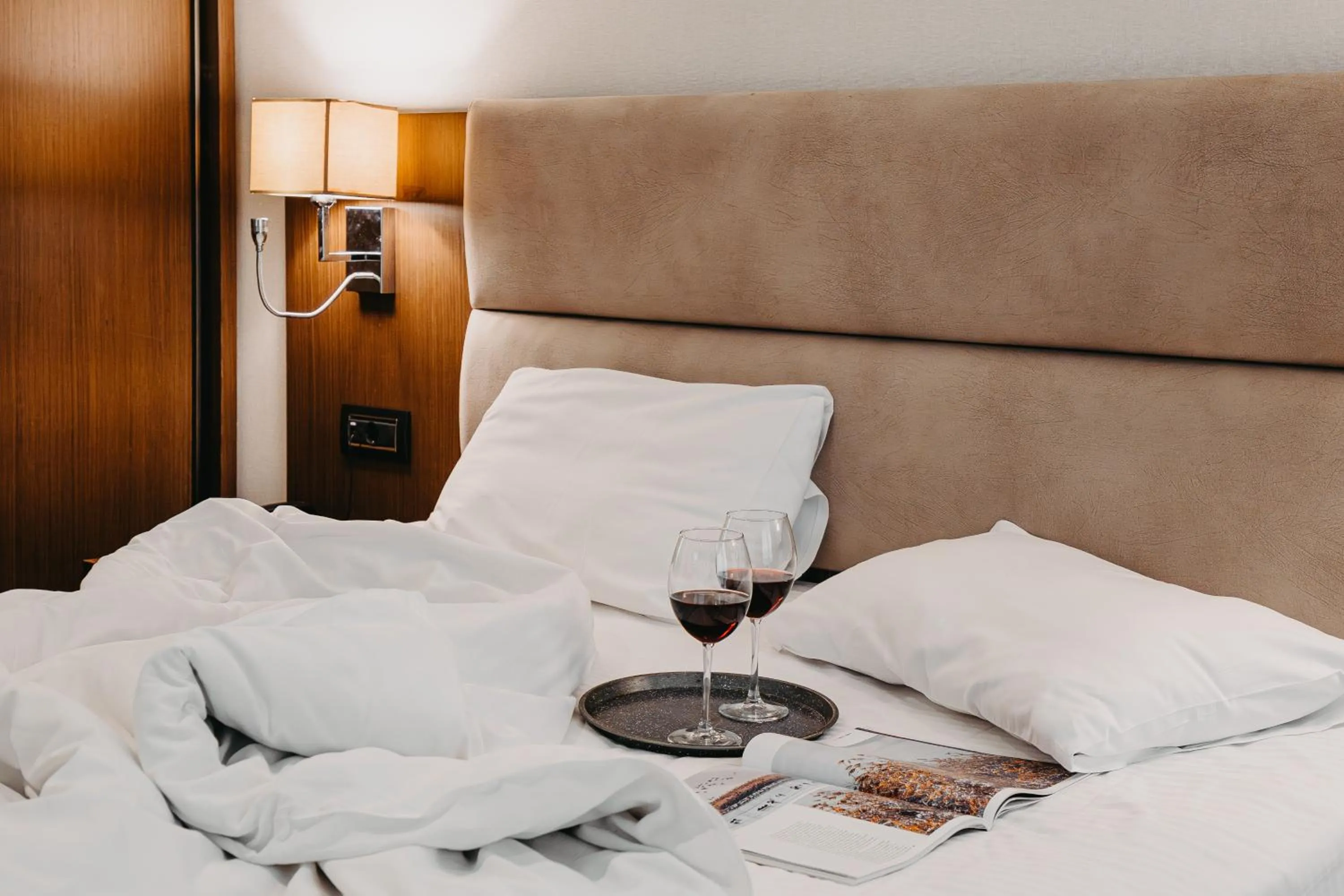 Bed in The Diamond Hotel Baku