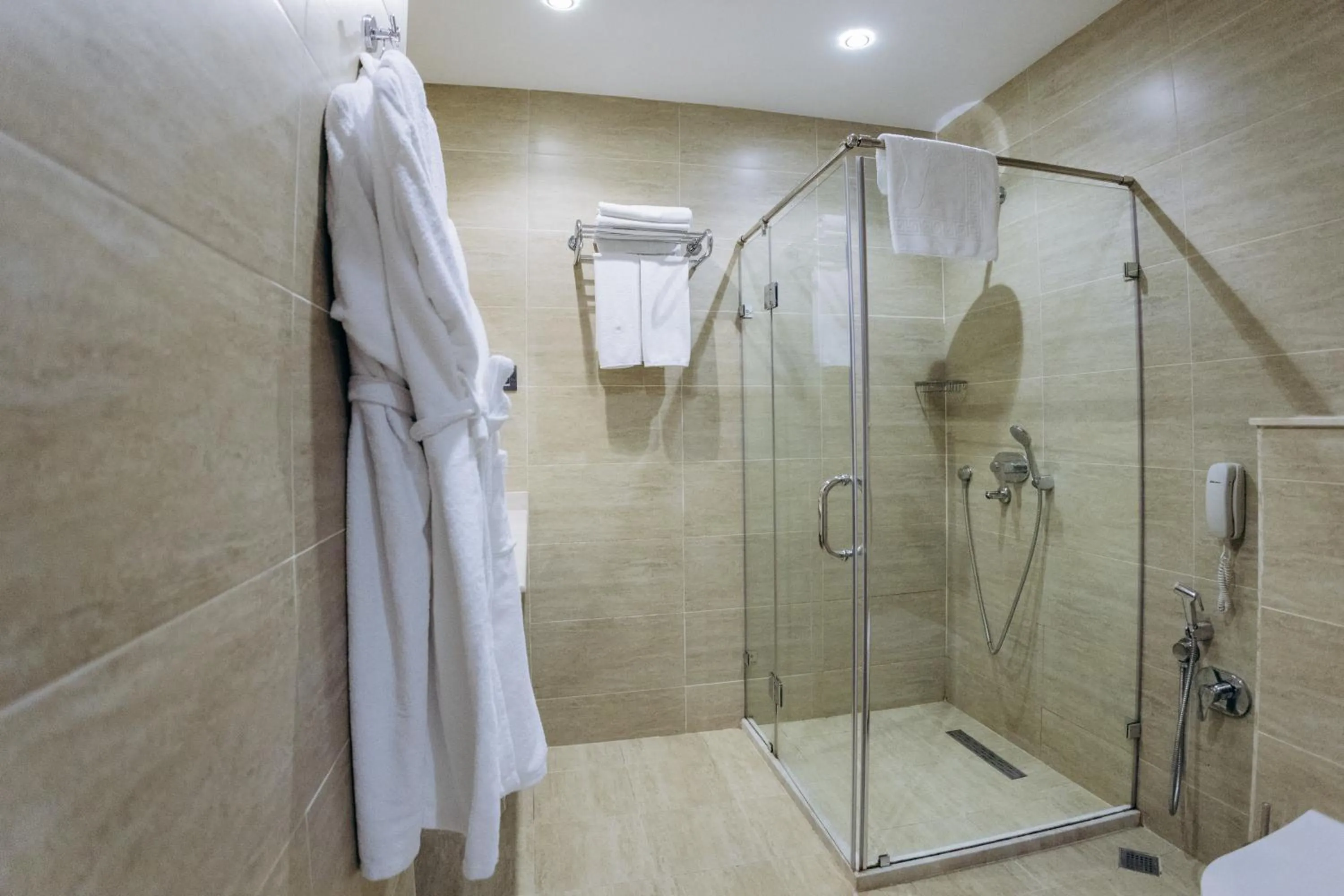 Shower, Bathroom in The Diamond Hotel Baku