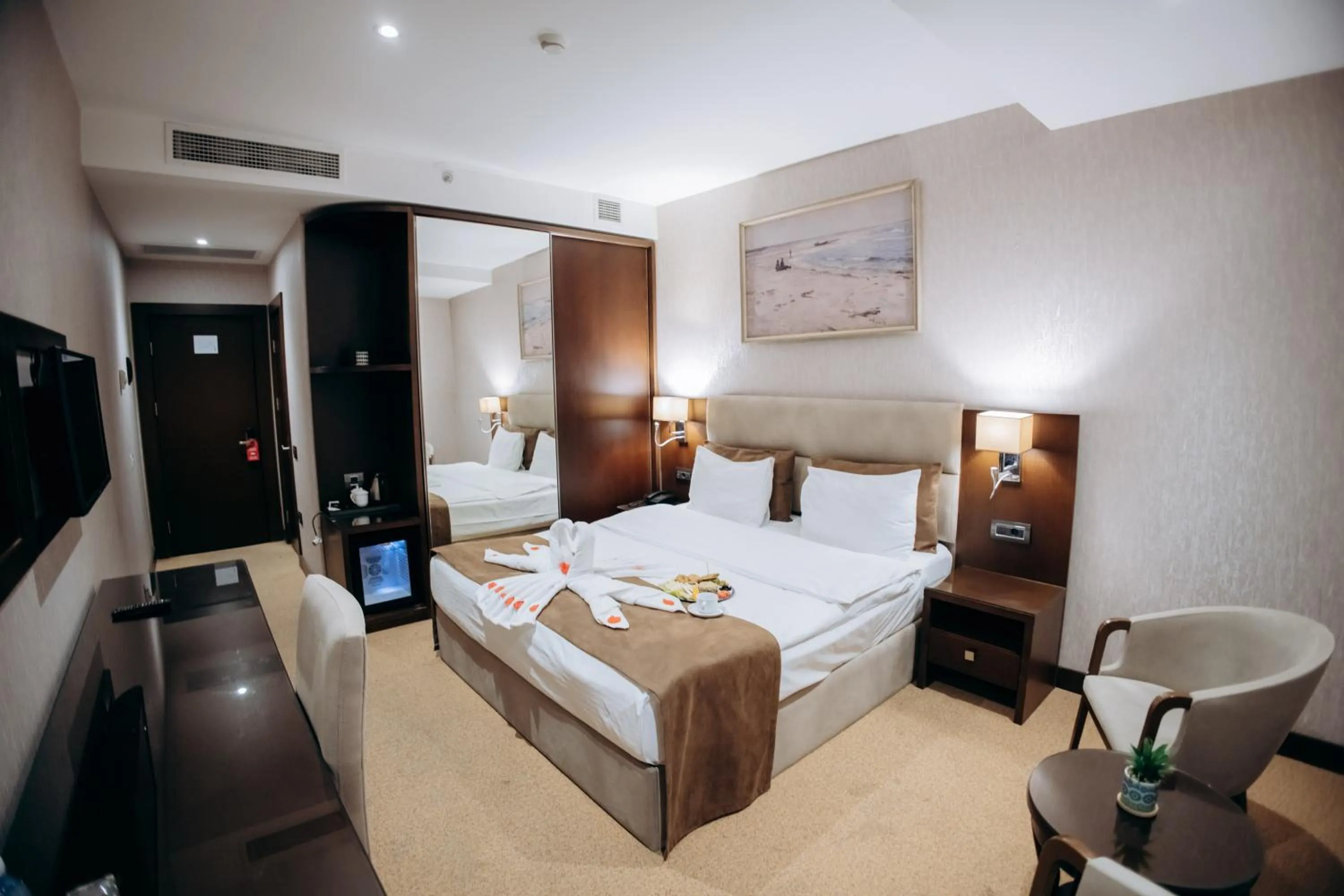 Bed in The Diamond Hotel Baku