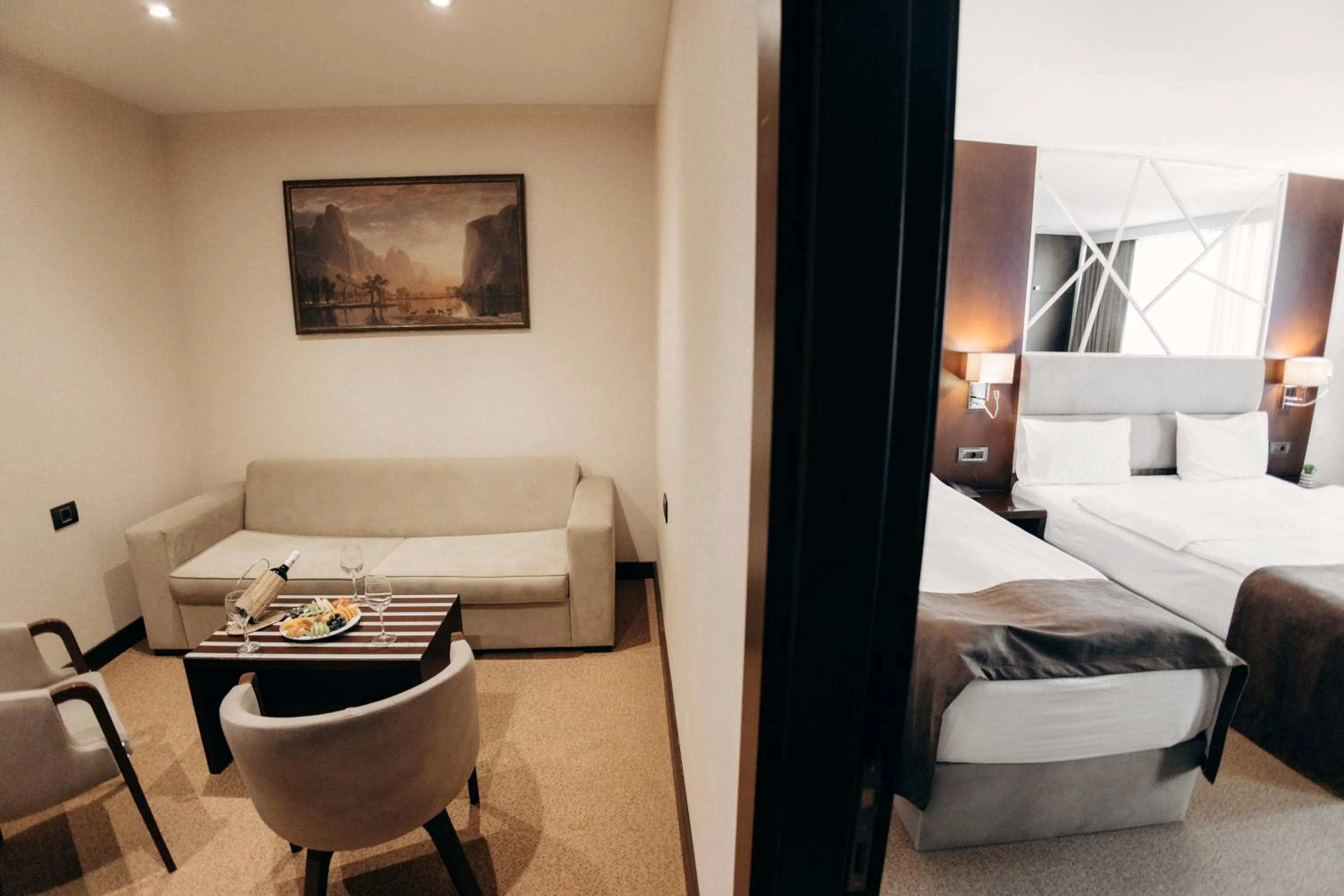 Bed in The Diamond Hotel Baku