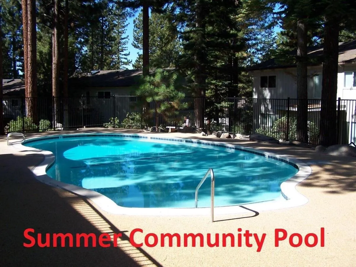 Swimming pool in Cozy Bear Lodge home