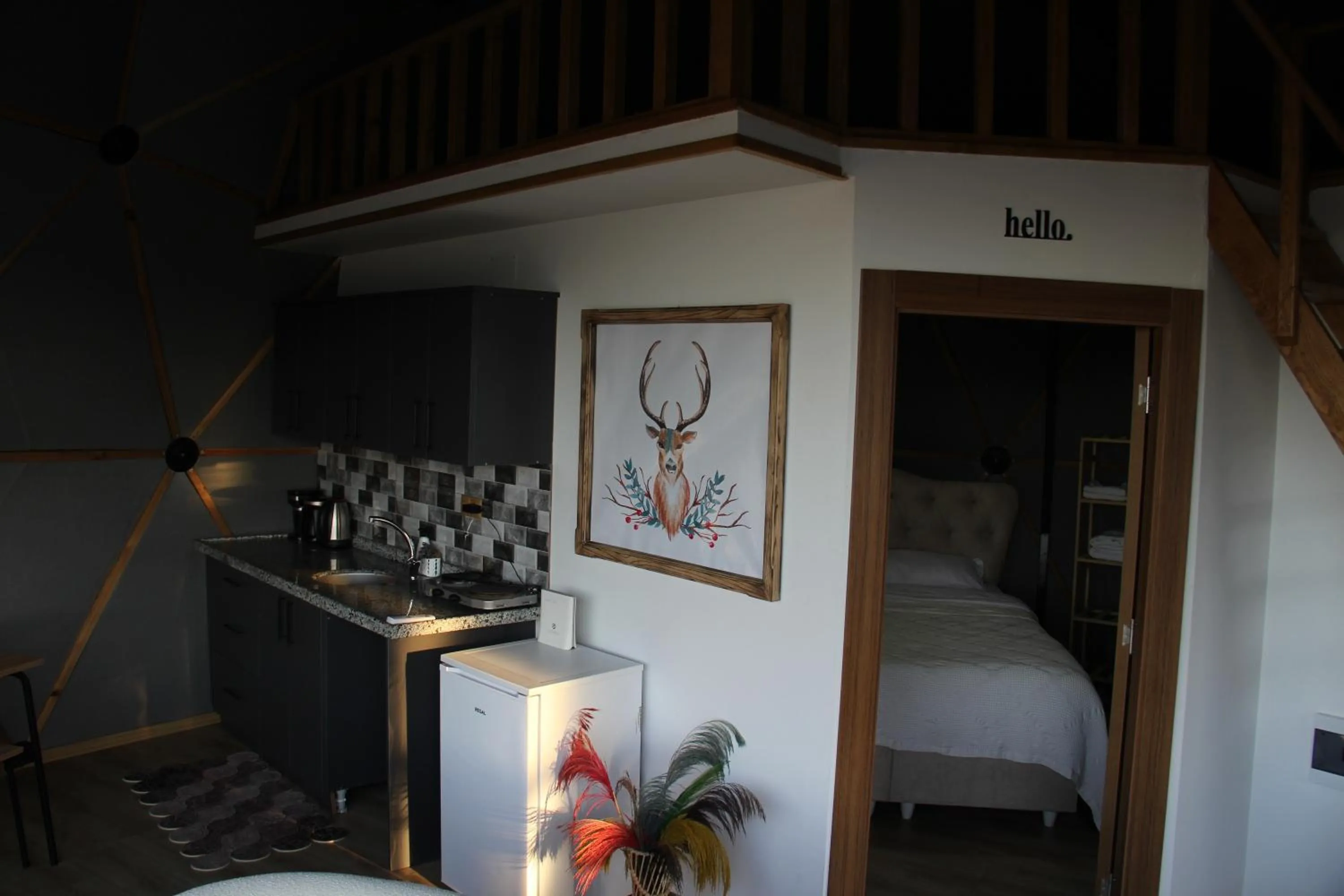 Seating area, Bed in Bogina Dome & Suite - Çamlıhemşin