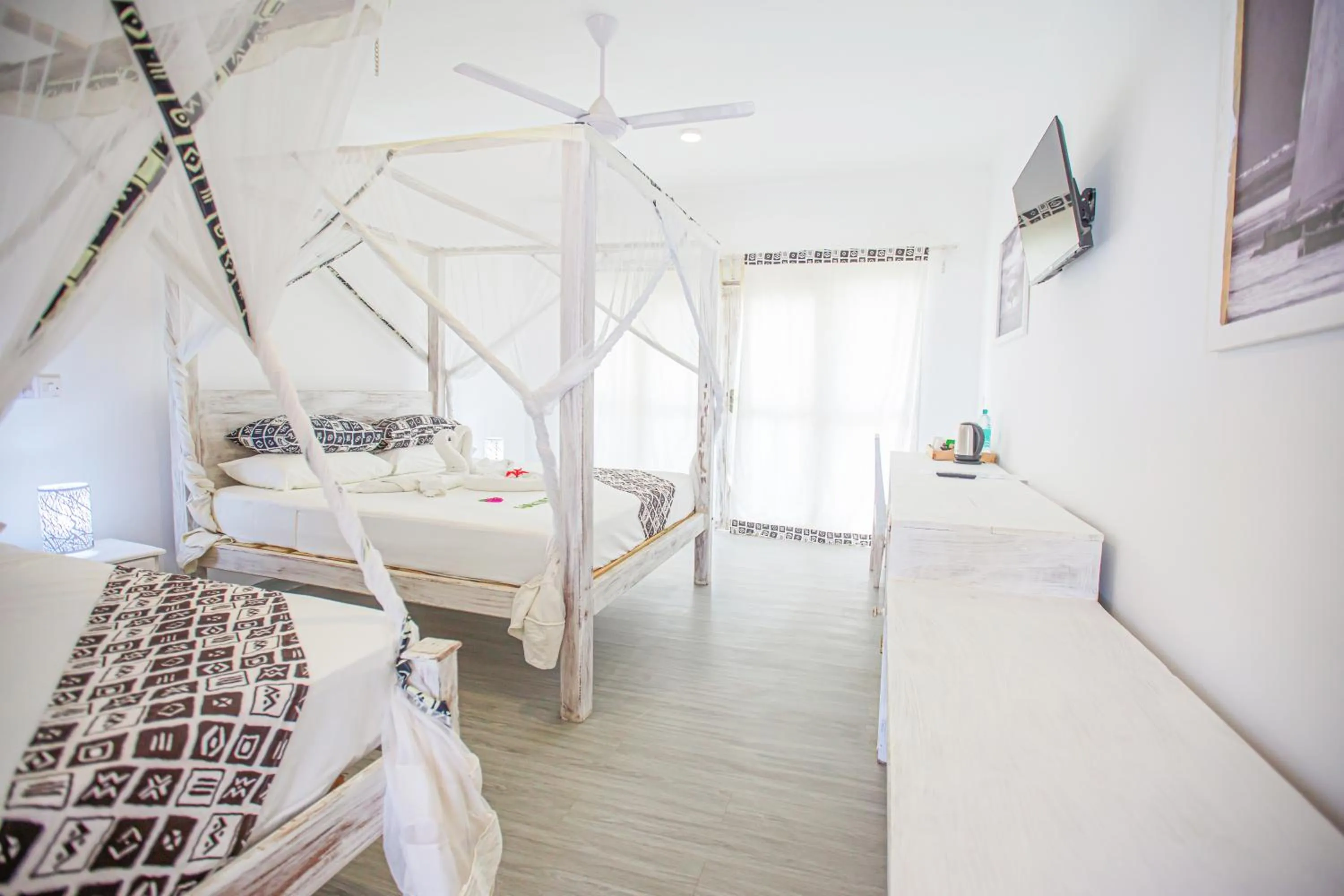 Bed in AHG Lion Beach Resort