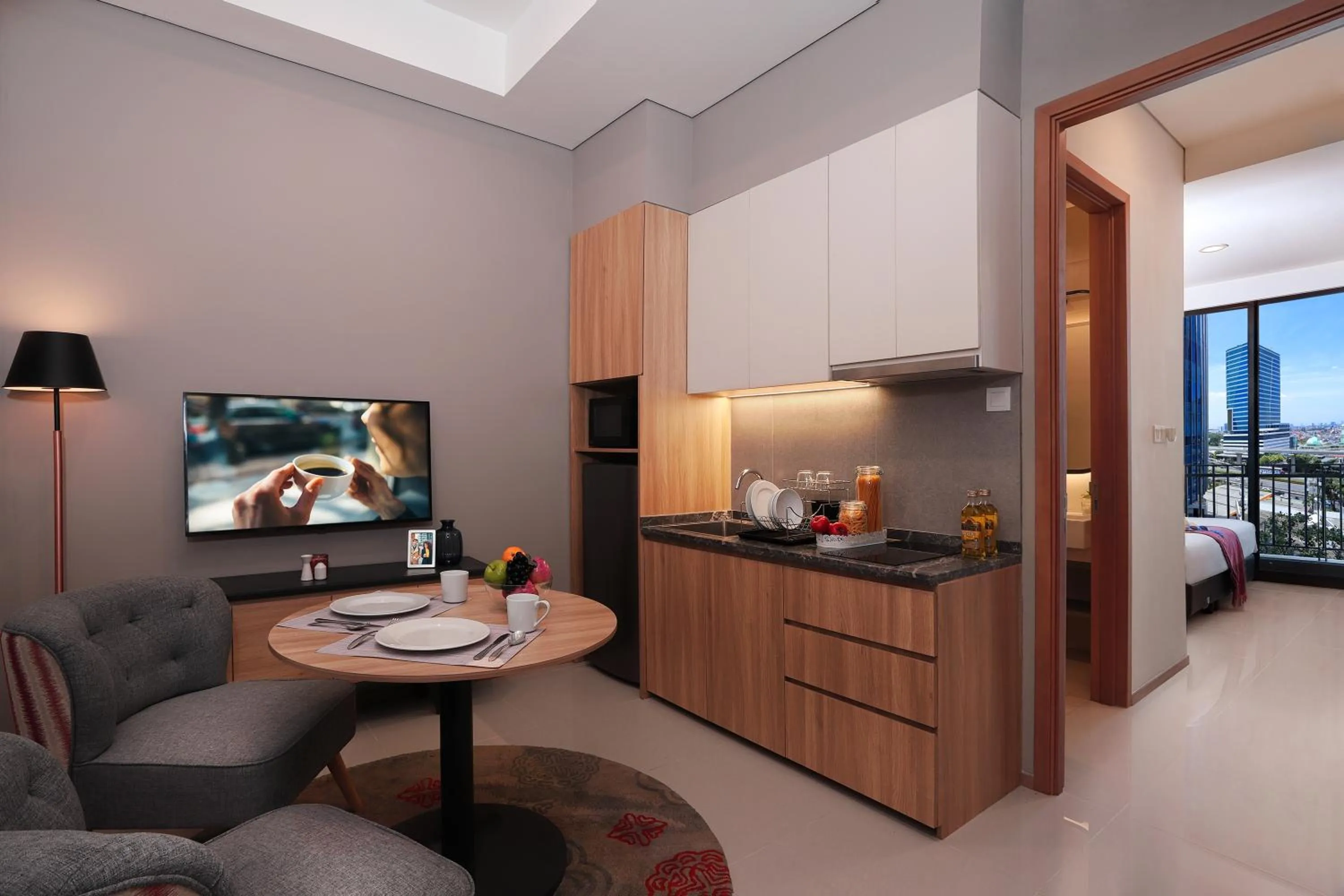 Kitchen or kitchenette in Citadines Gatot Subroto Jakarta