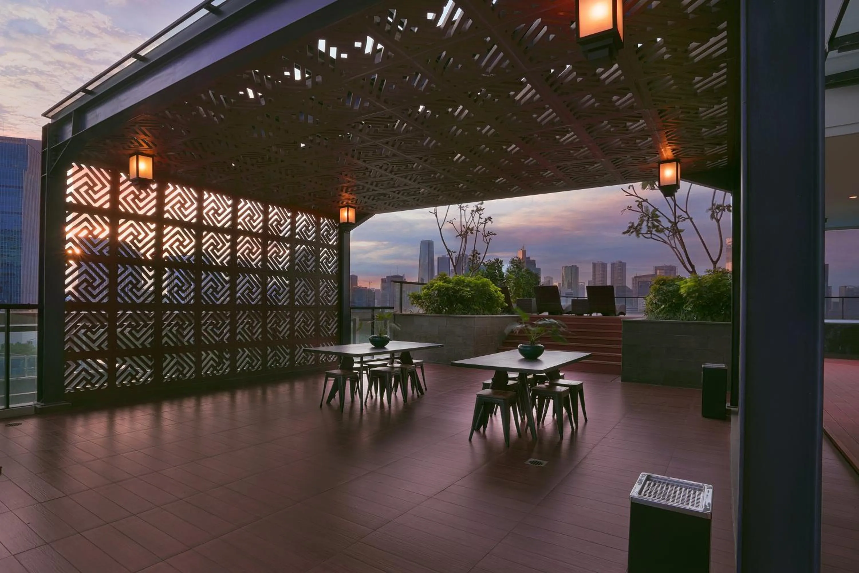 Communal lounge/ TV room in Citadines Gatot Subroto Jakarta