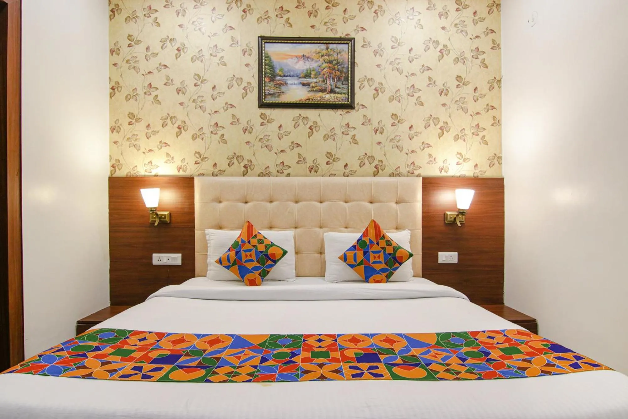 Bed in FabHotel Golden City
