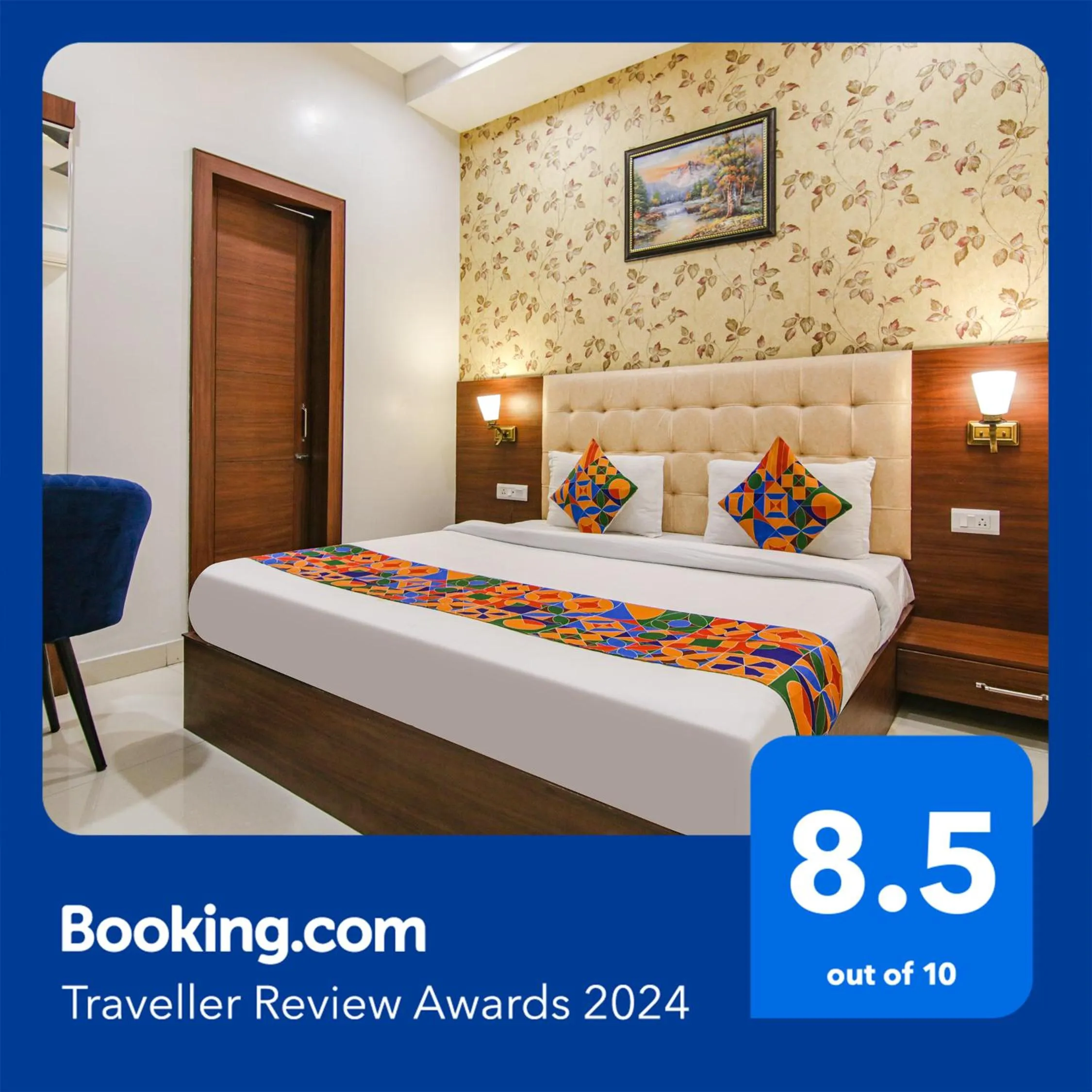 Bed in FabHotel Golden City