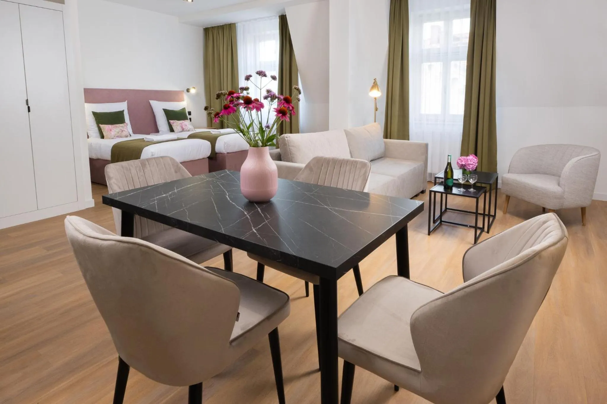 Dining area in Rajska Residence