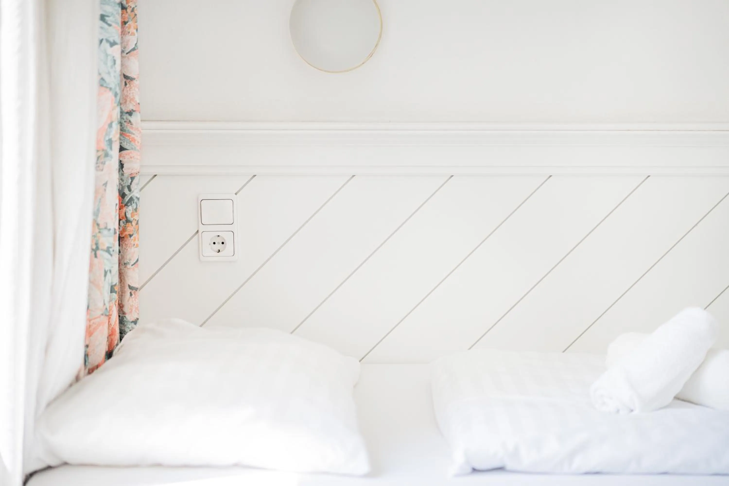 Bed in Self-Check-In Hotel Adlon