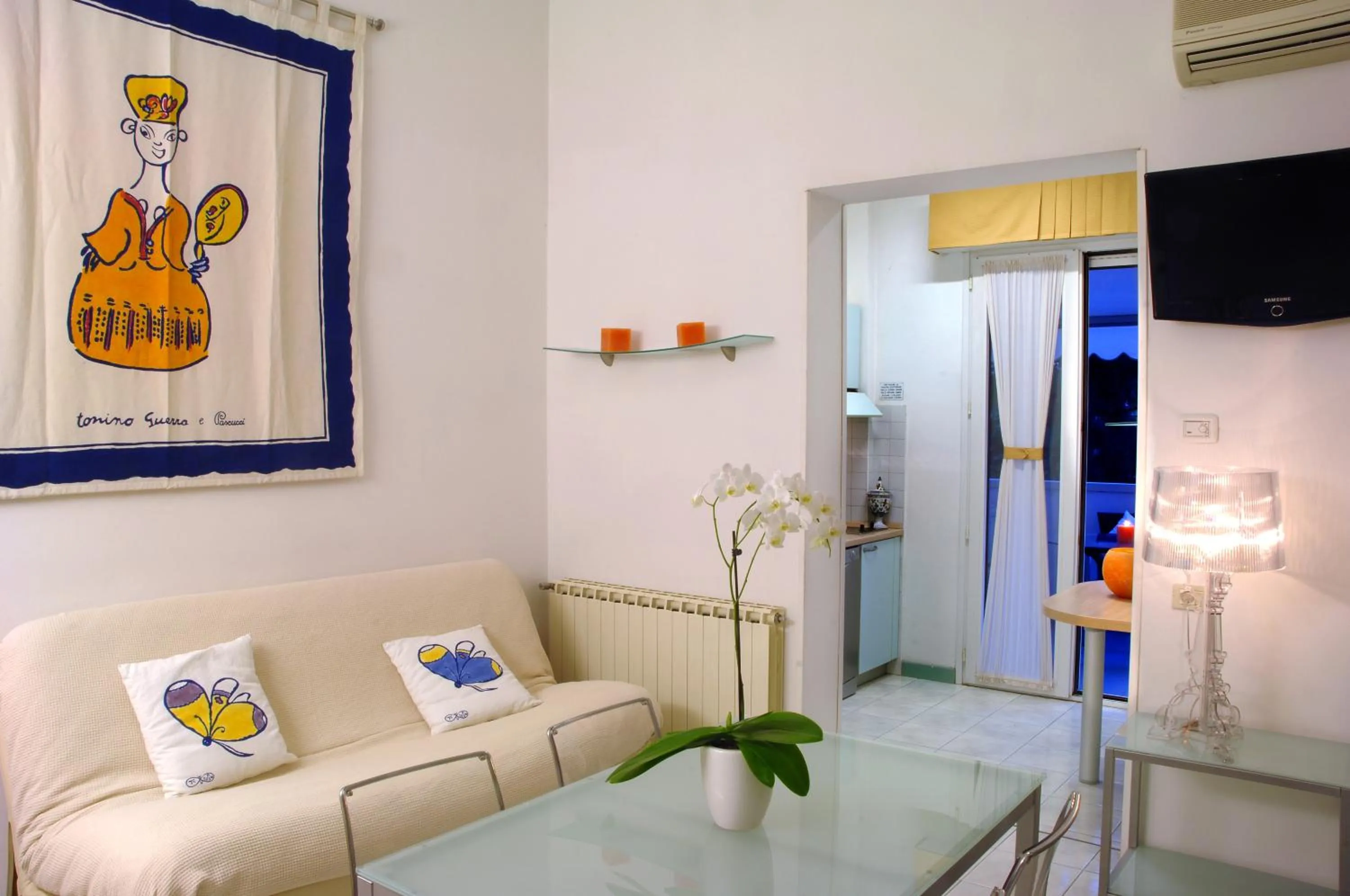 Living room in Hotel Eros Residence