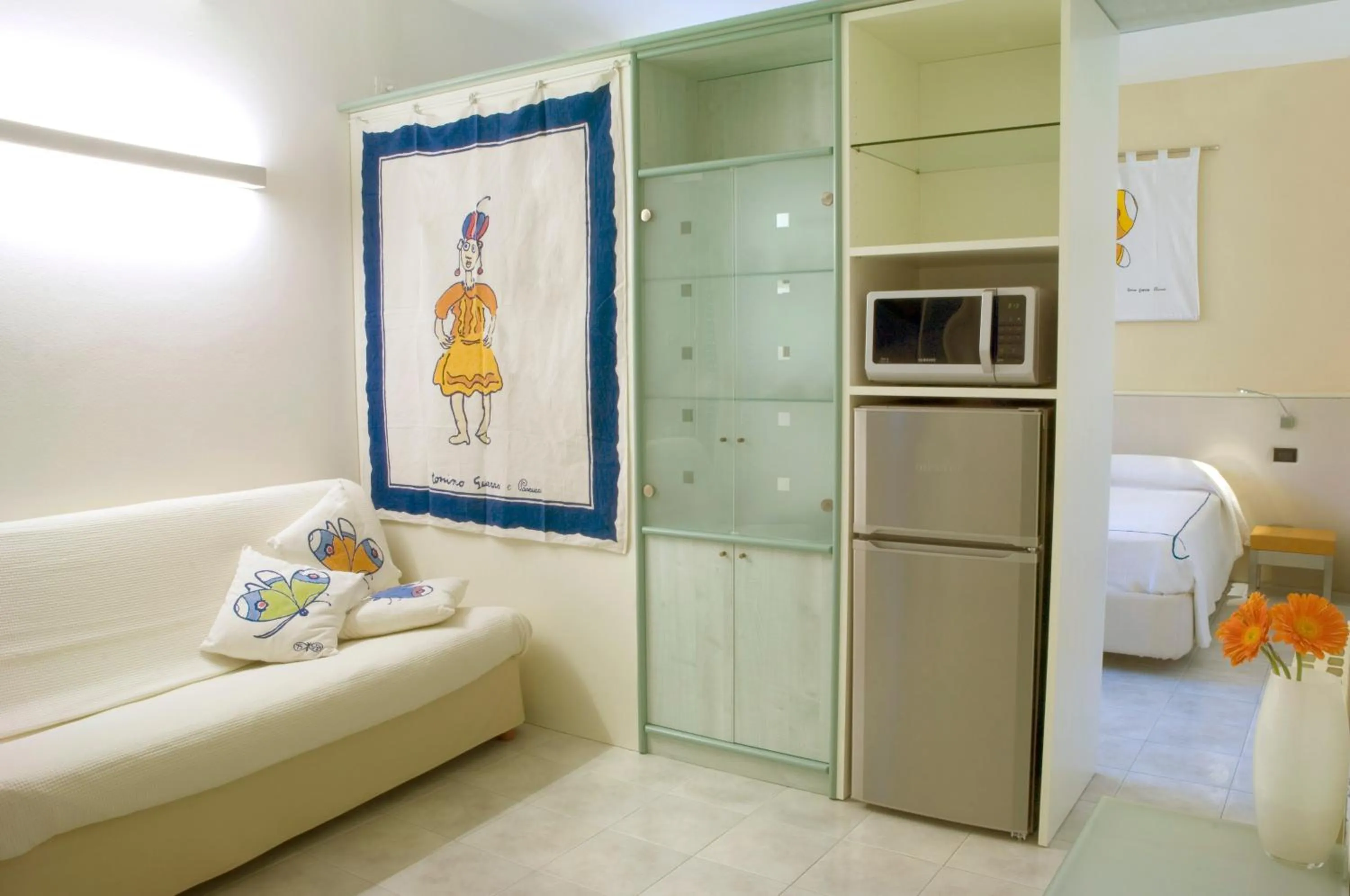 Living room in Hotel Eros Residence