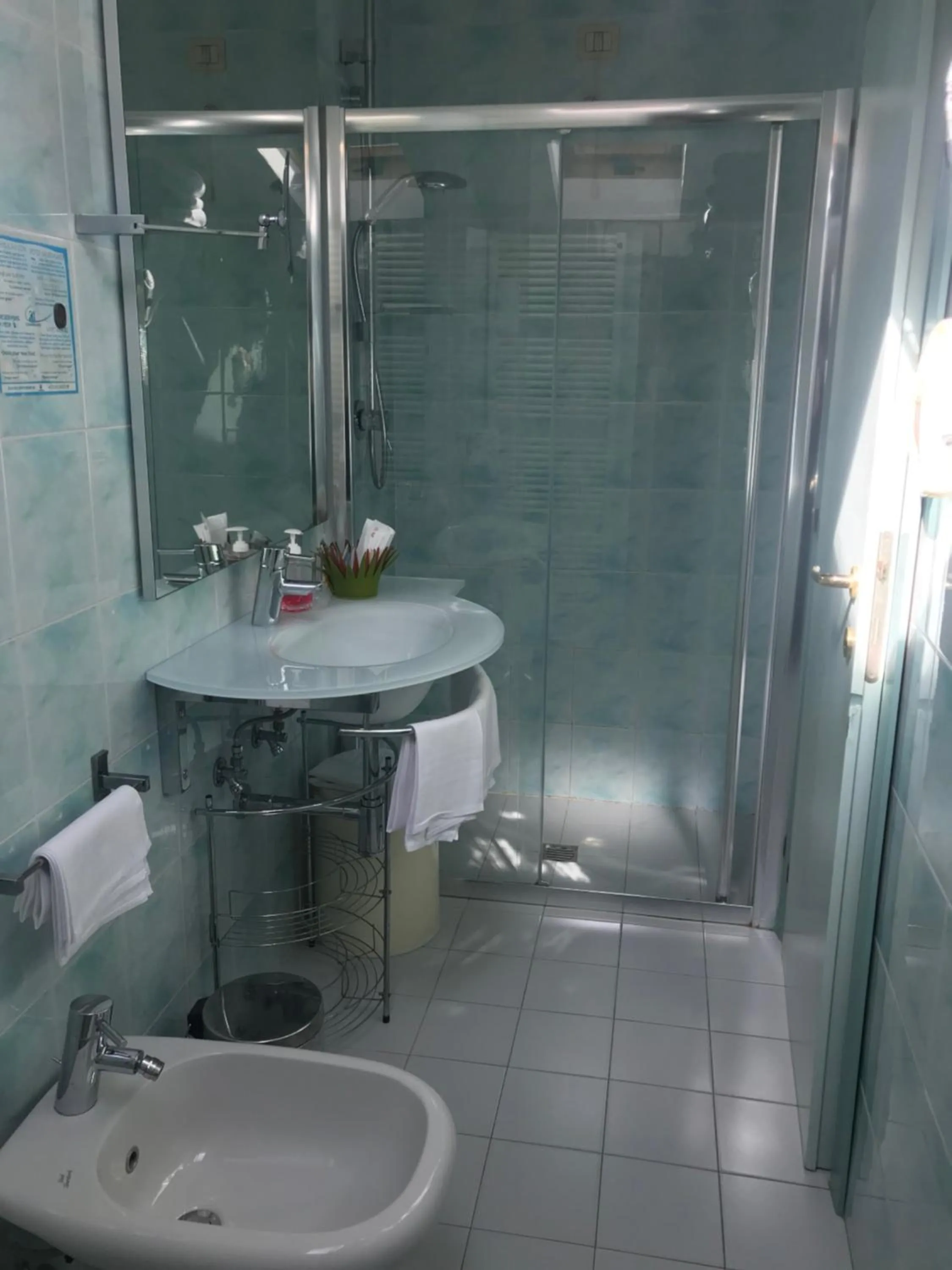 Shower in Hotel Eros Residence