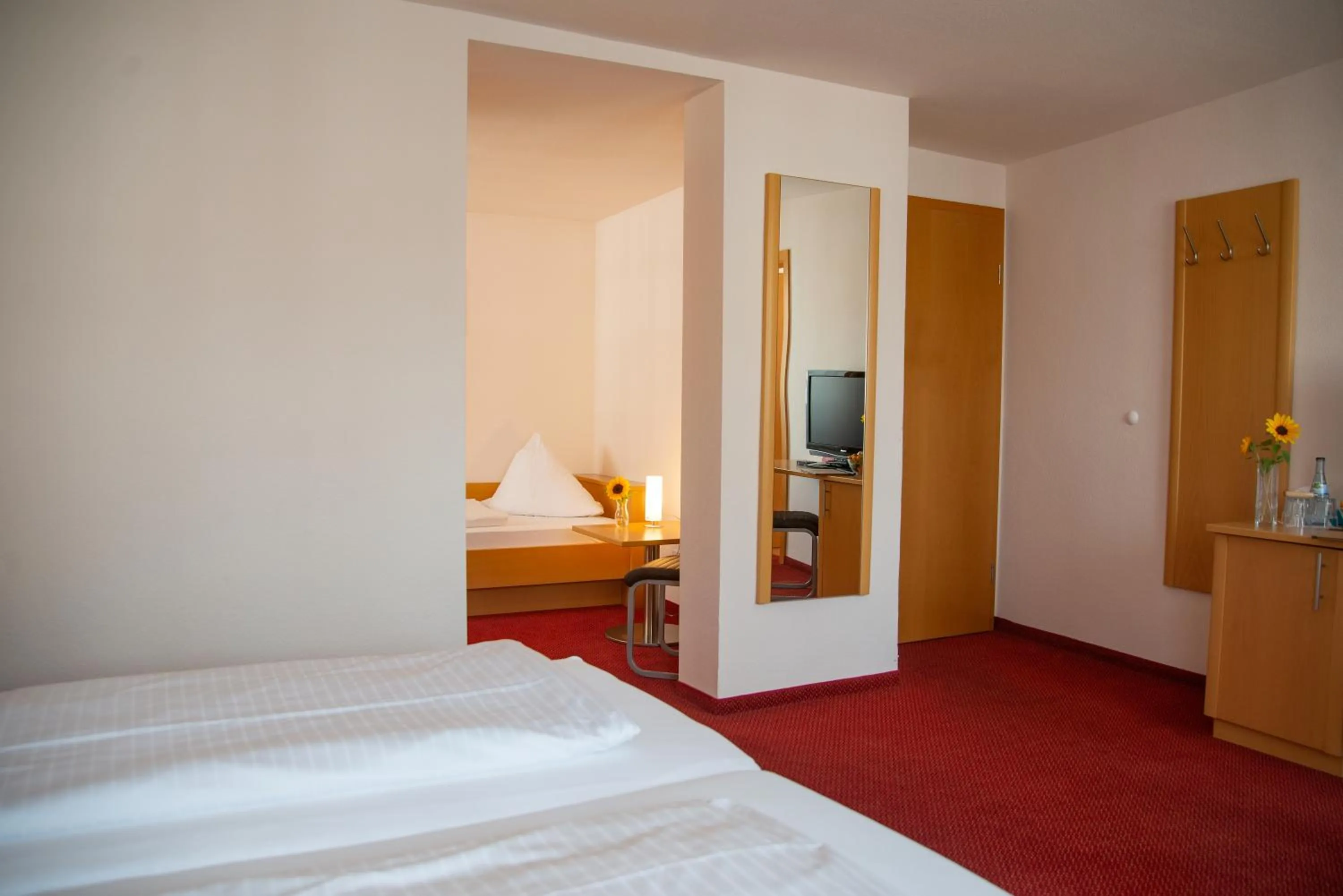 Bed in Hotel Restaurant Schwarzer Adler