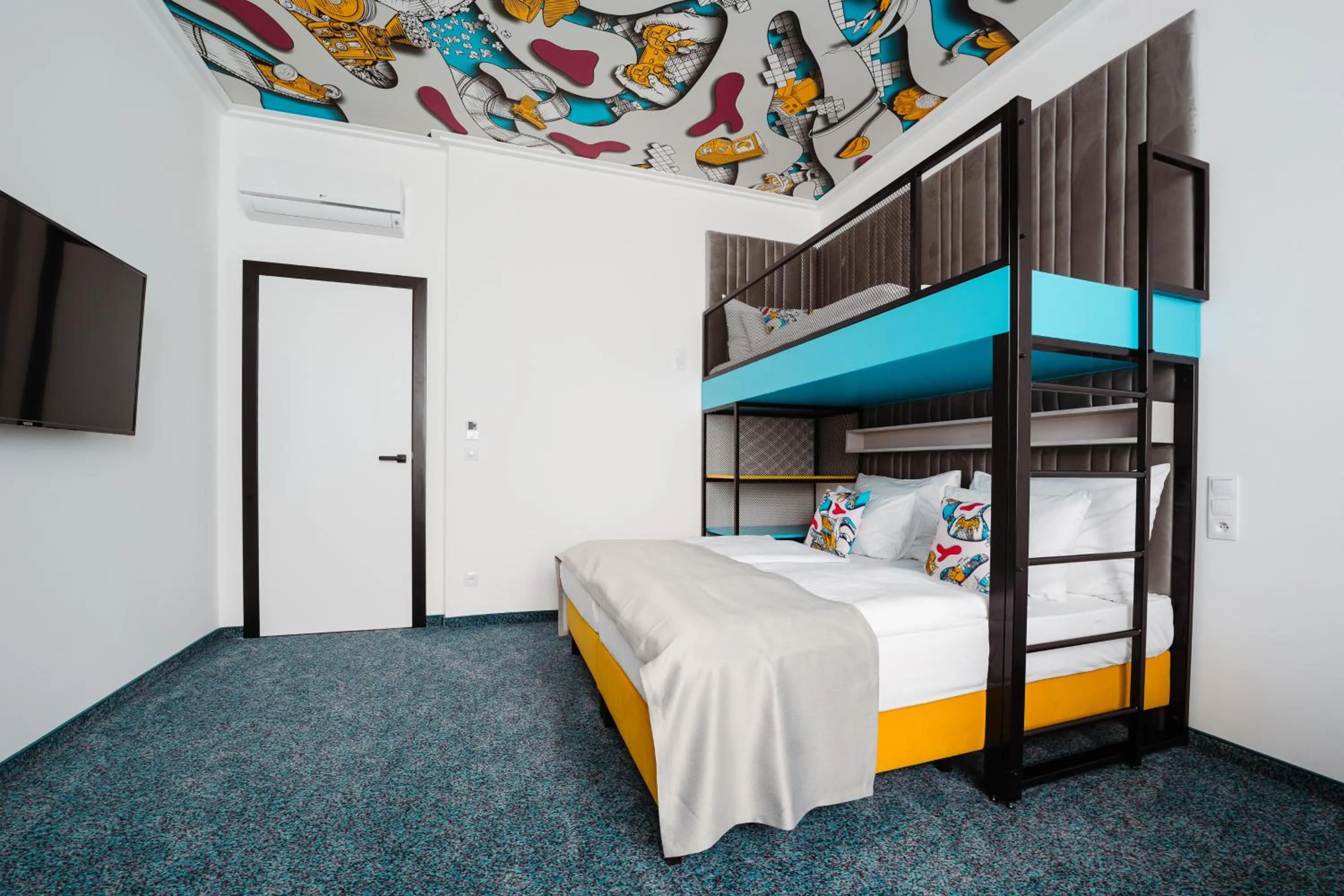 Bedroom, Bed in Family Apartments by ASTORIA Hotel & Medical Spa