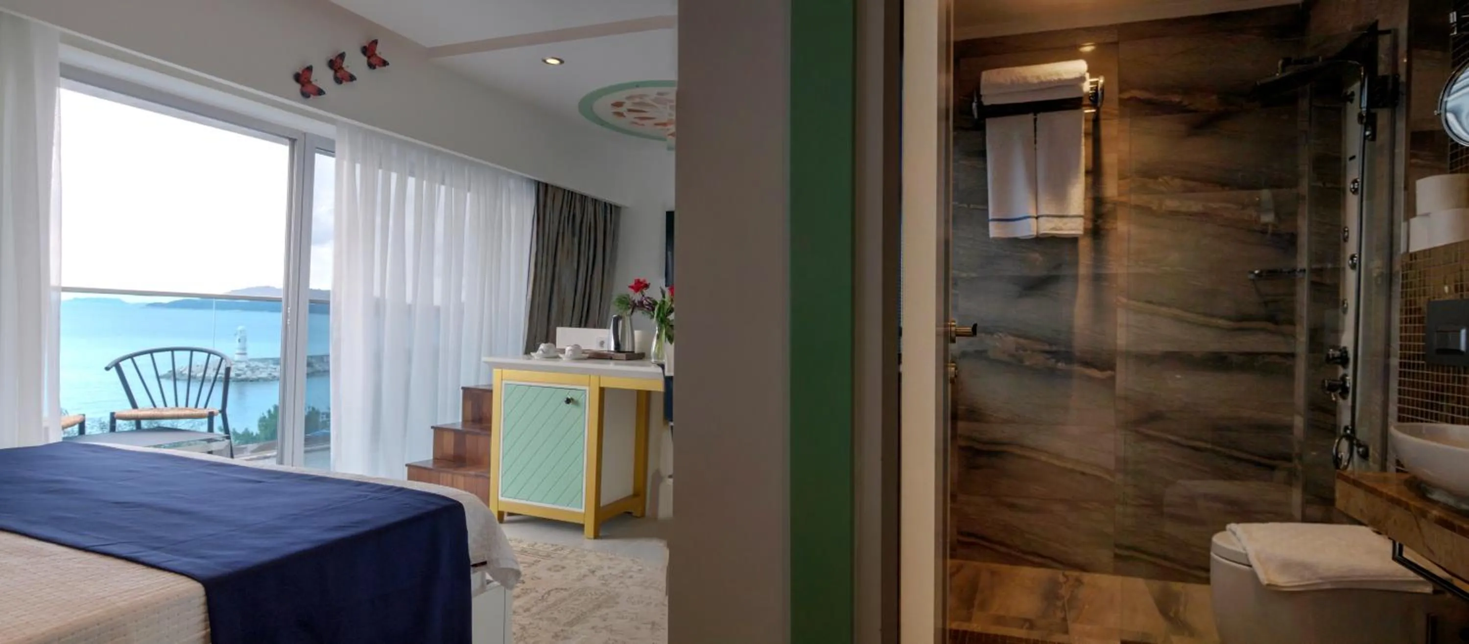 Bed in Sea View Hotel