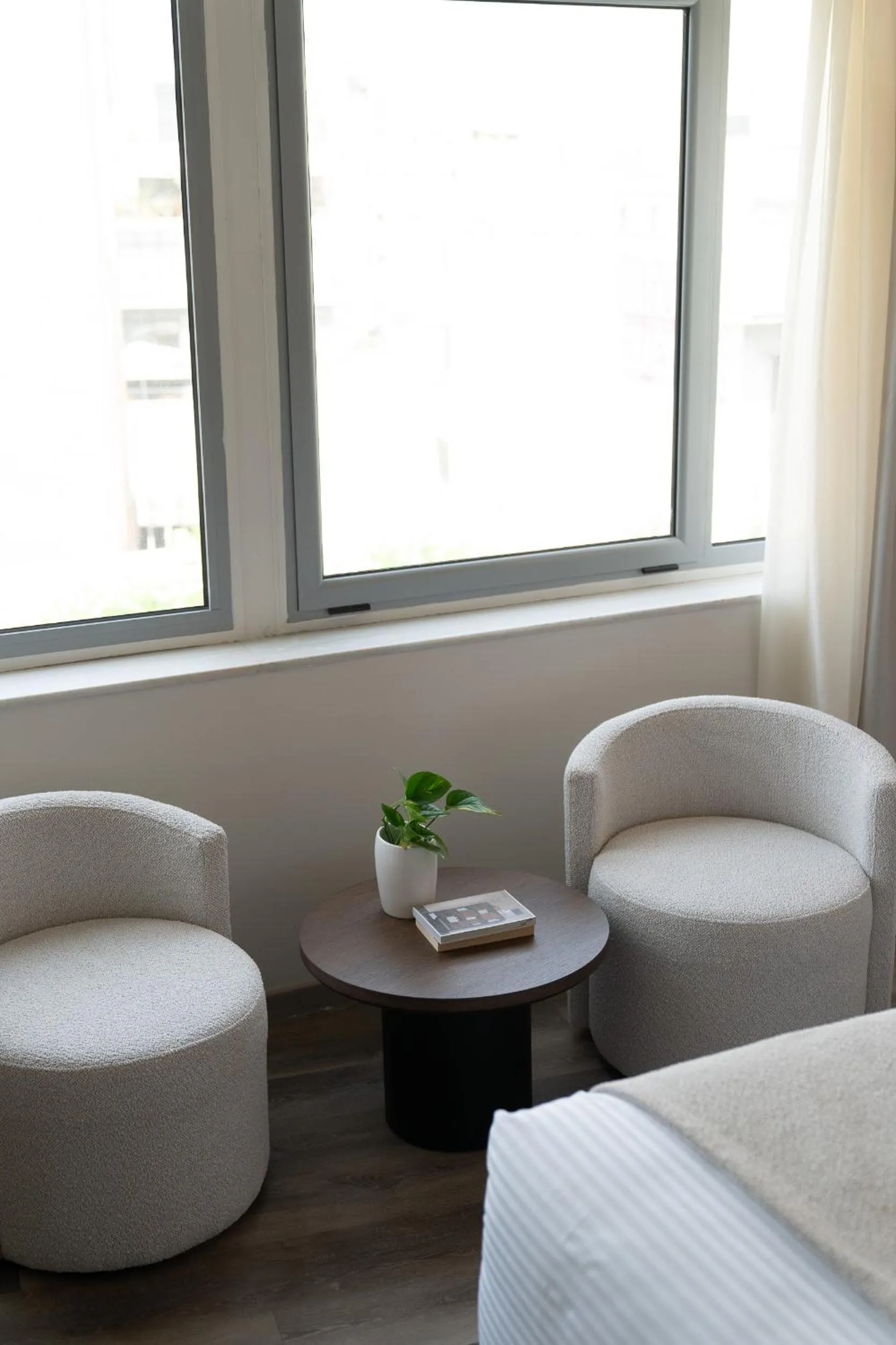 Seating area in Athens Design Suites