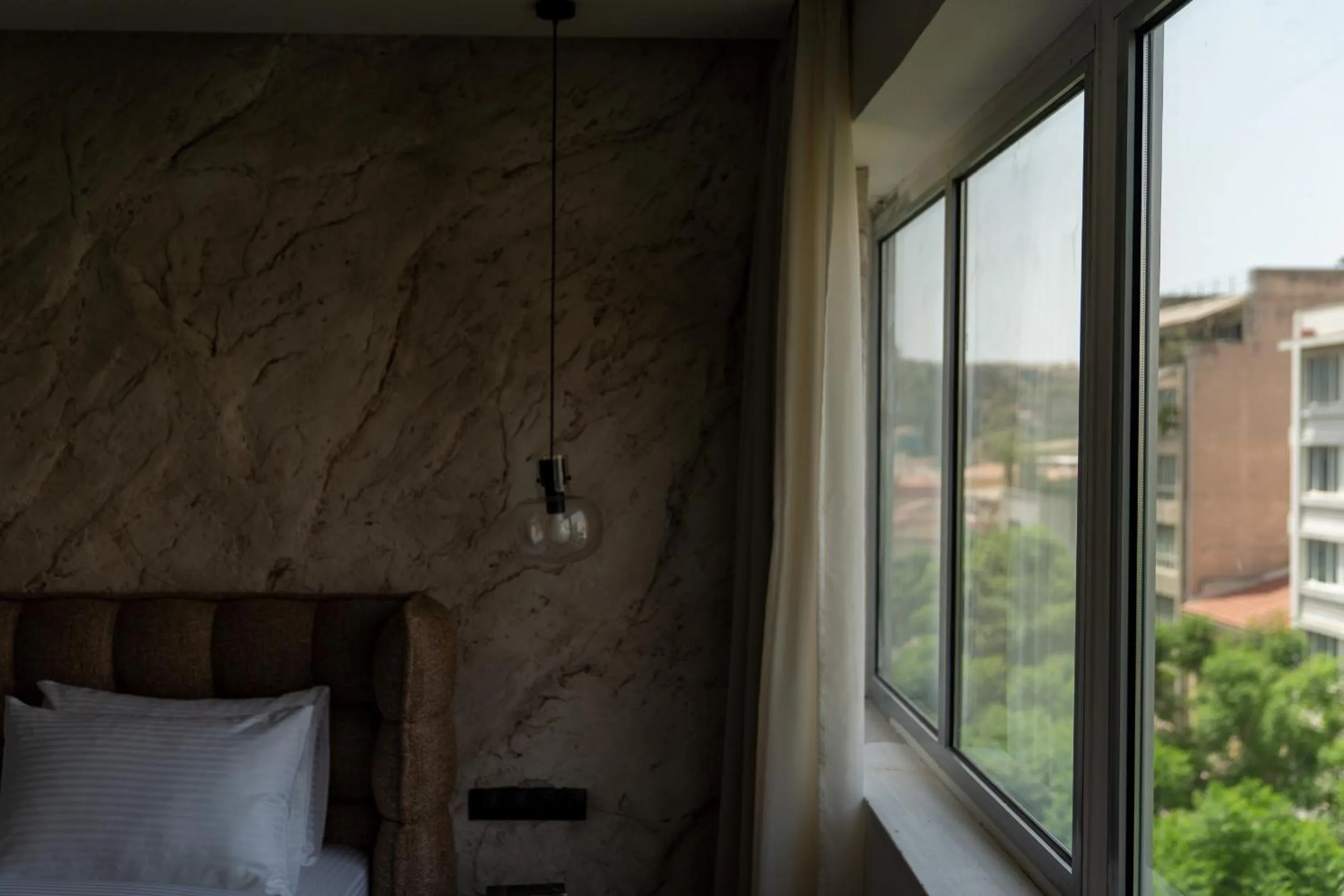 View (from property/room), Bed in Athens Design Suites