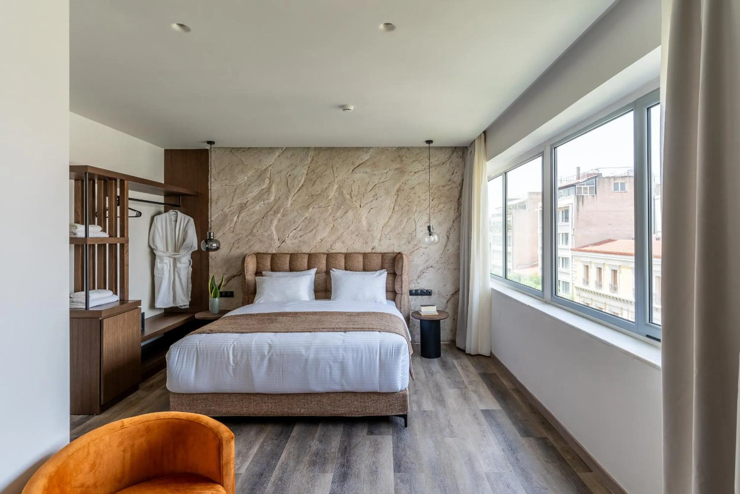 Photo of the whole room, Bed in Athens Design Suites