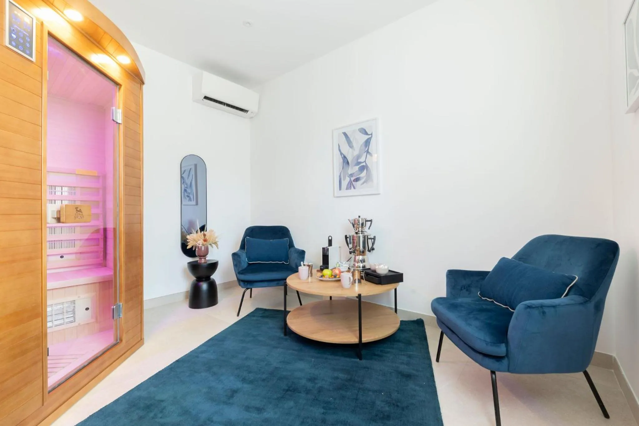 Sauna in Hôtel et Restaurant La Bastide Bourrelly - Mathias Dandine