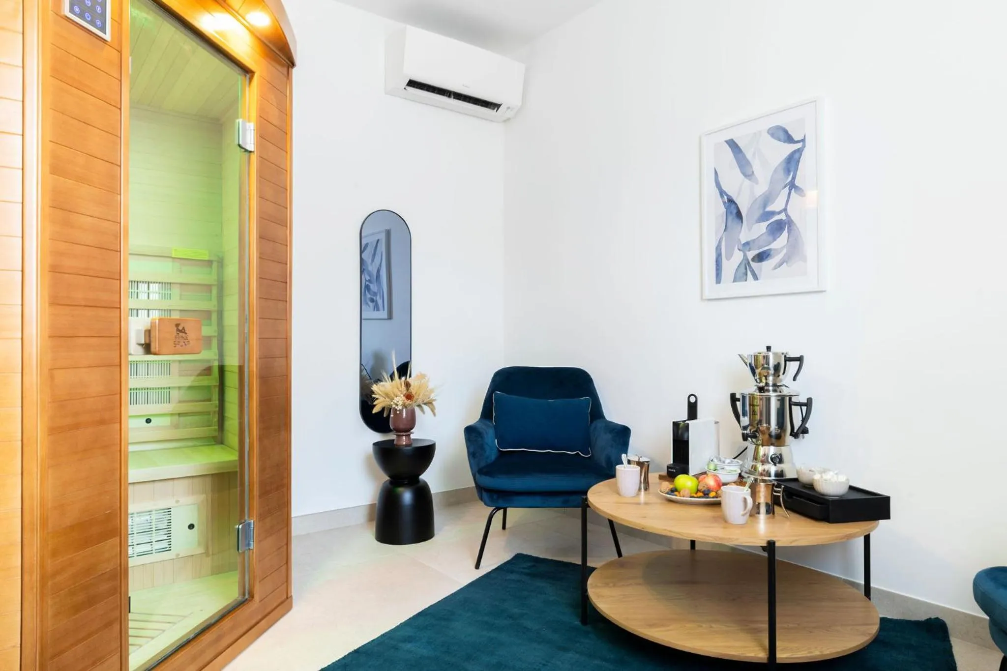 Sauna in Hôtel et Restaurant La Bastide Bourrelly - Mathias Dandine