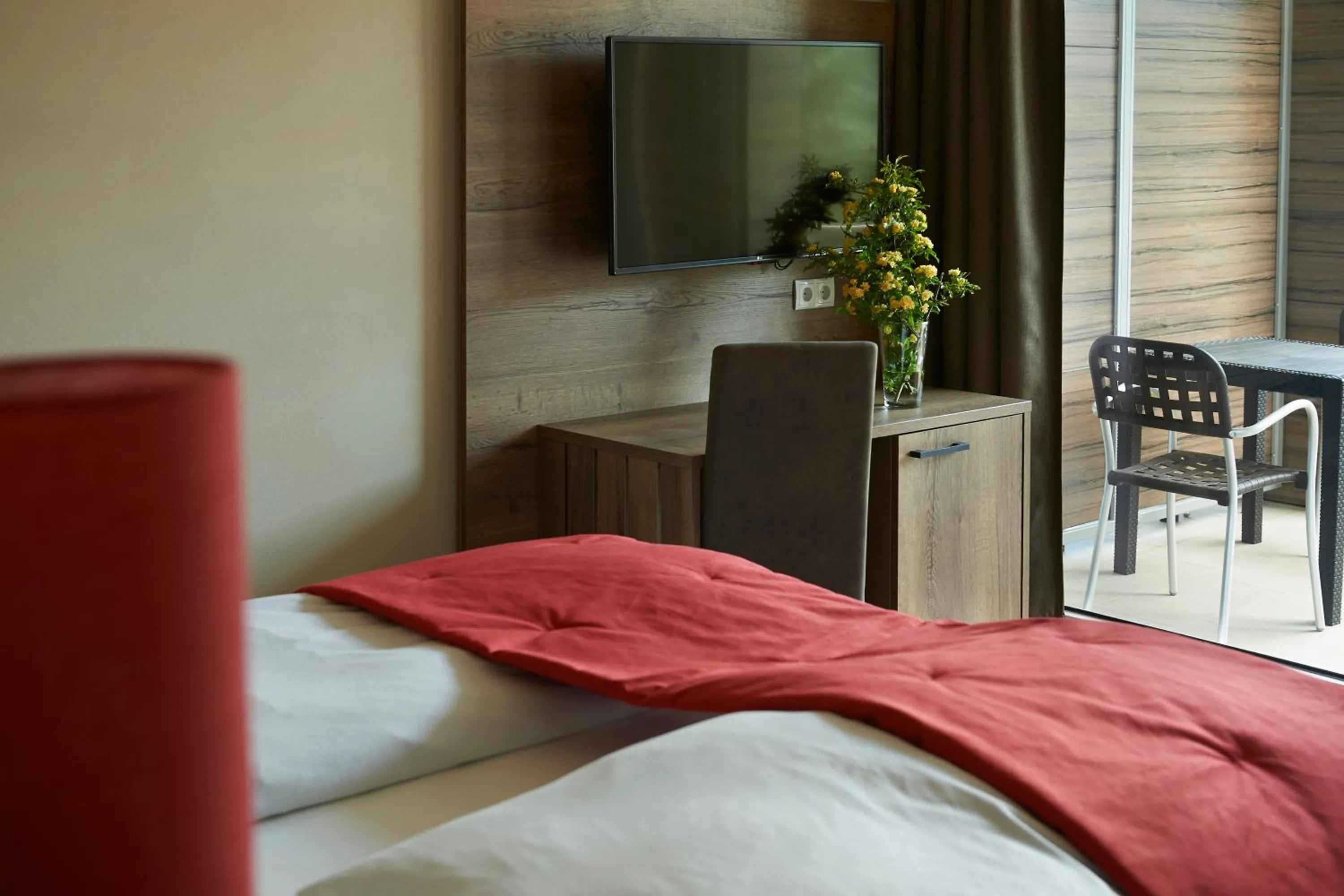 Bed in Hotel Gantkofel