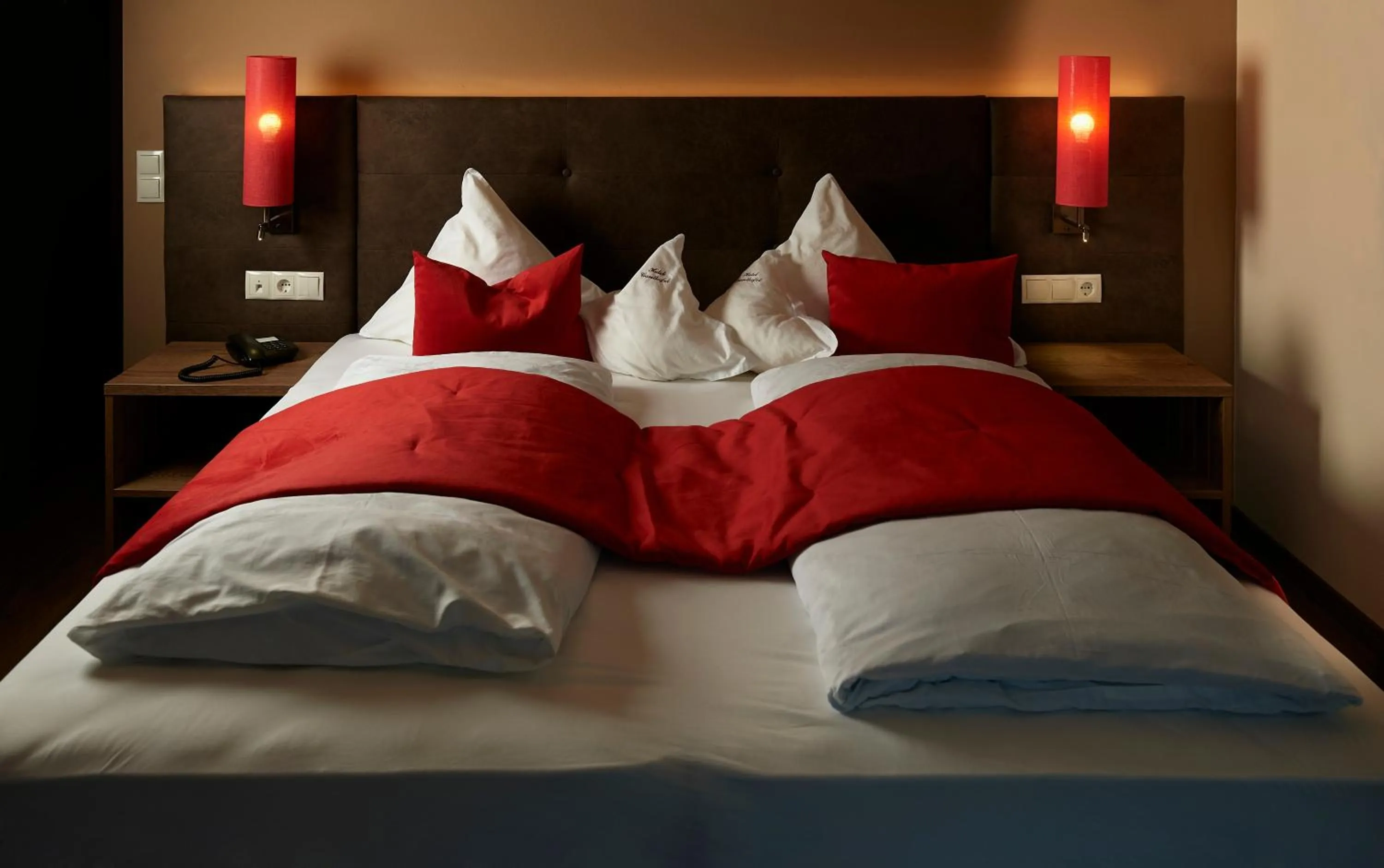 Bed in Hotel Gantkofel