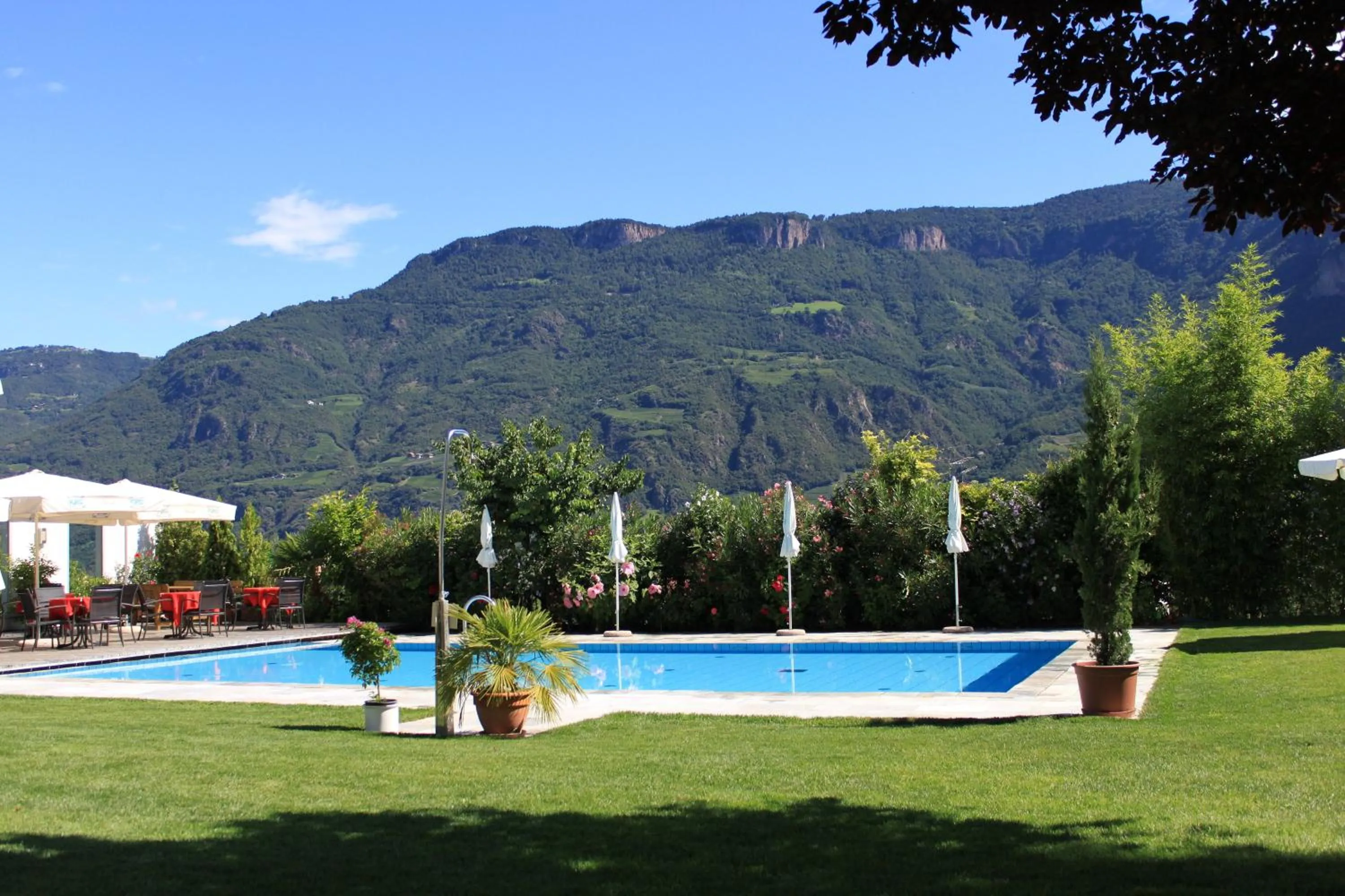 Swimming pool in Hotel Gantkofel