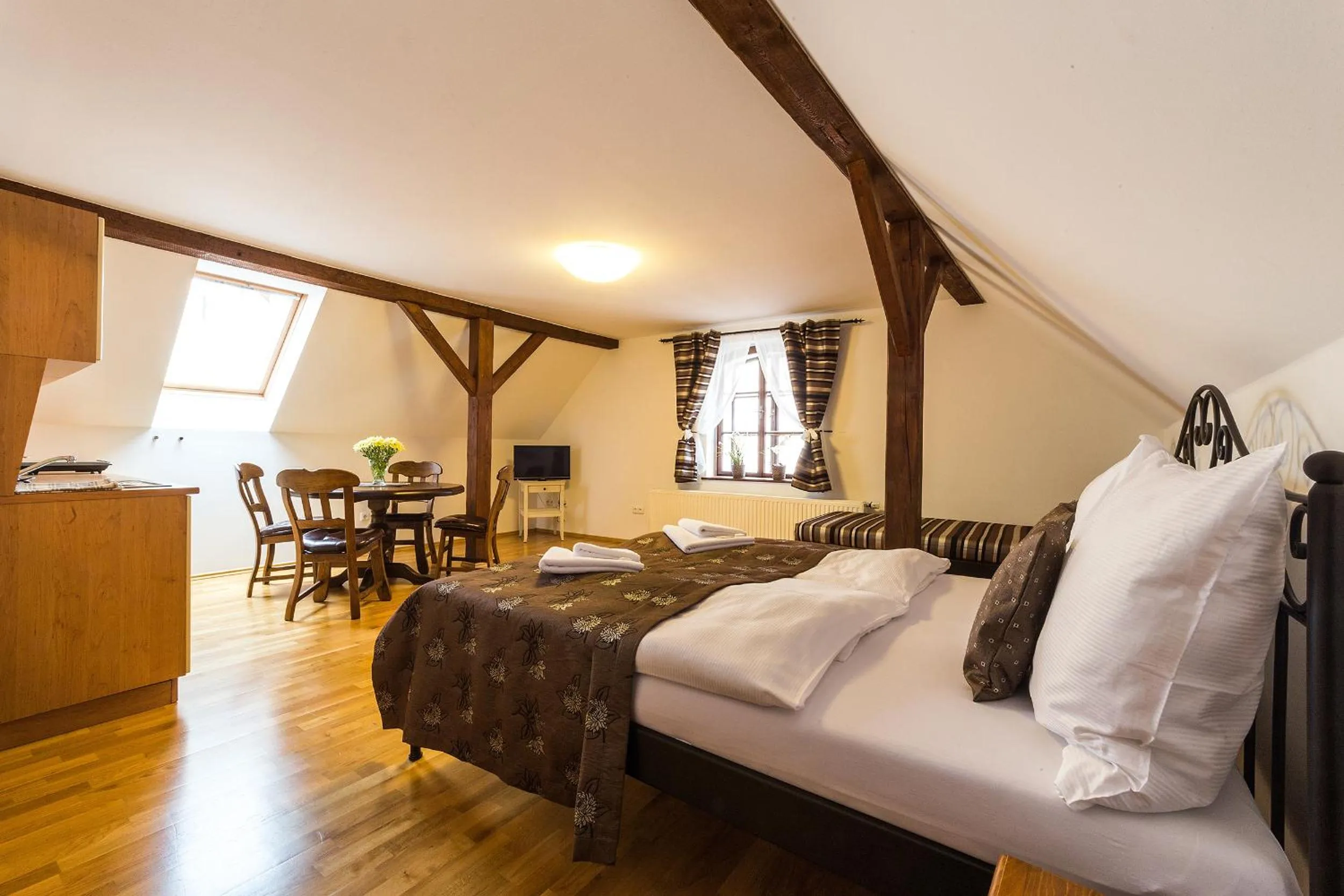 Living room, Bed in Vila Krumlov