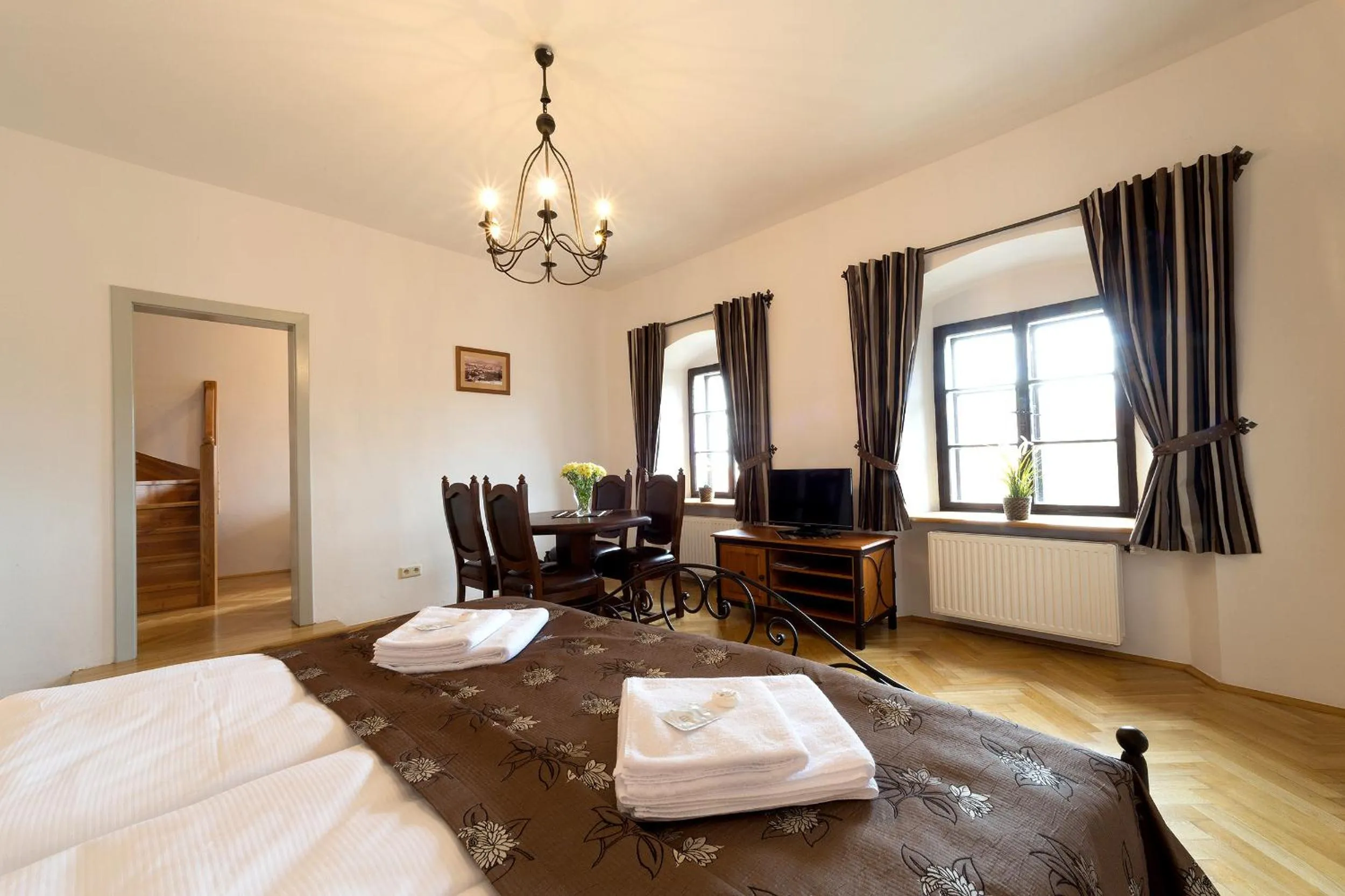 Living room, Bed in Vila Krumlov