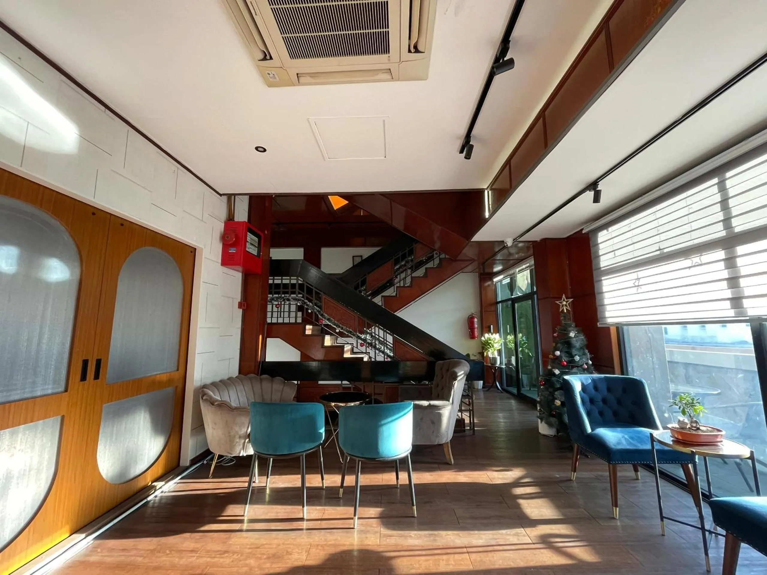 Seating area in CU Boutique Hotel