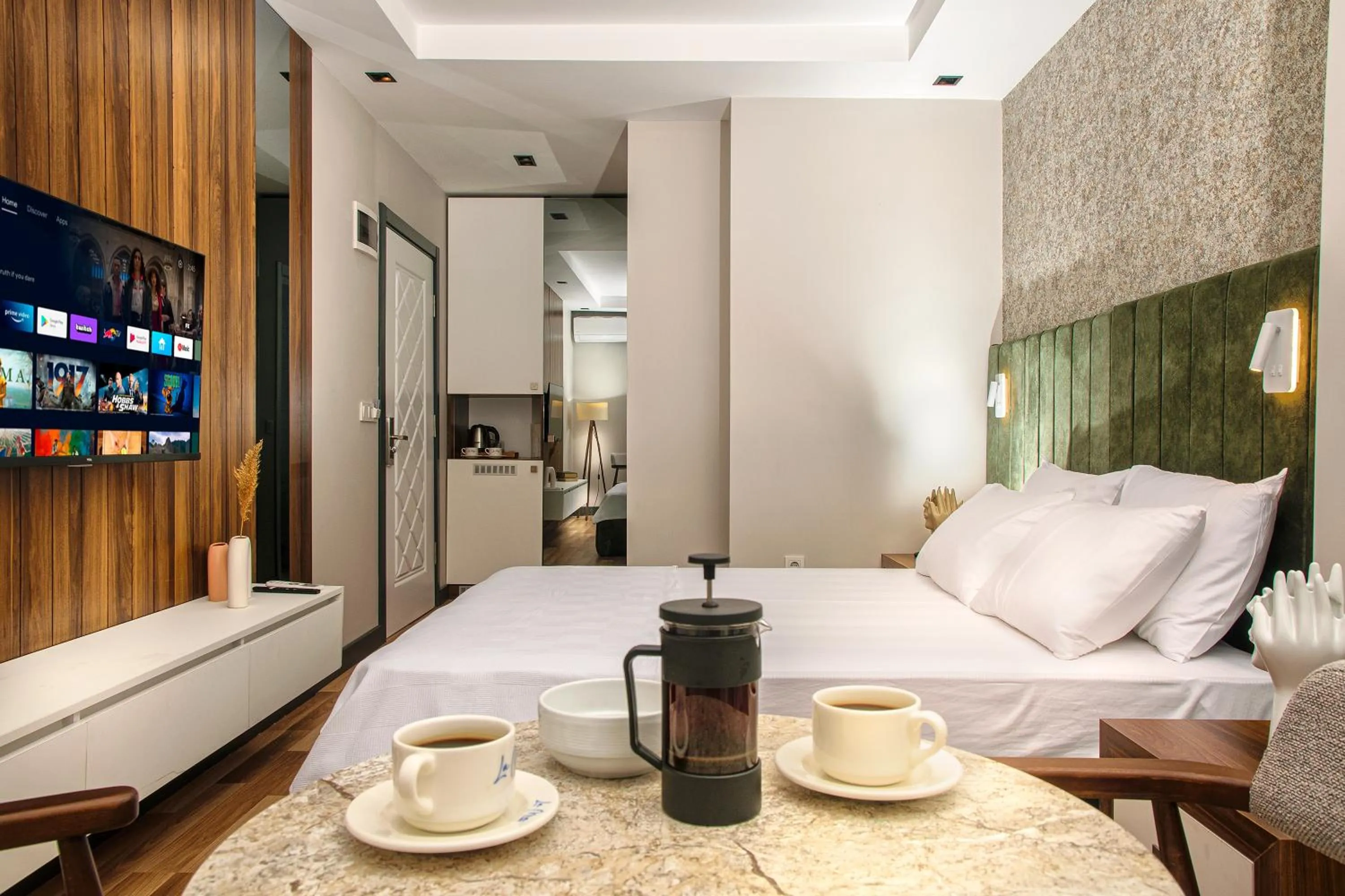 Bed in La Mia Suites