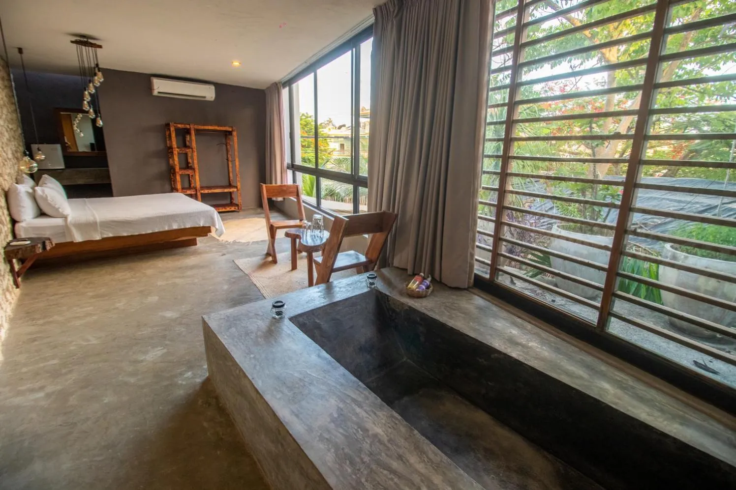 View (from property/room), Bed in BAU Tulum