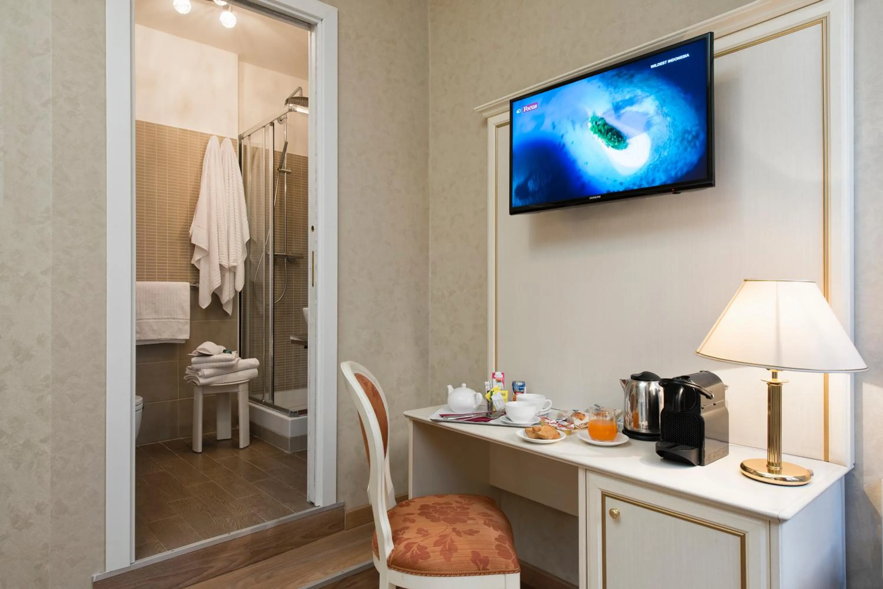 Shower in Relais Bocca di Leone