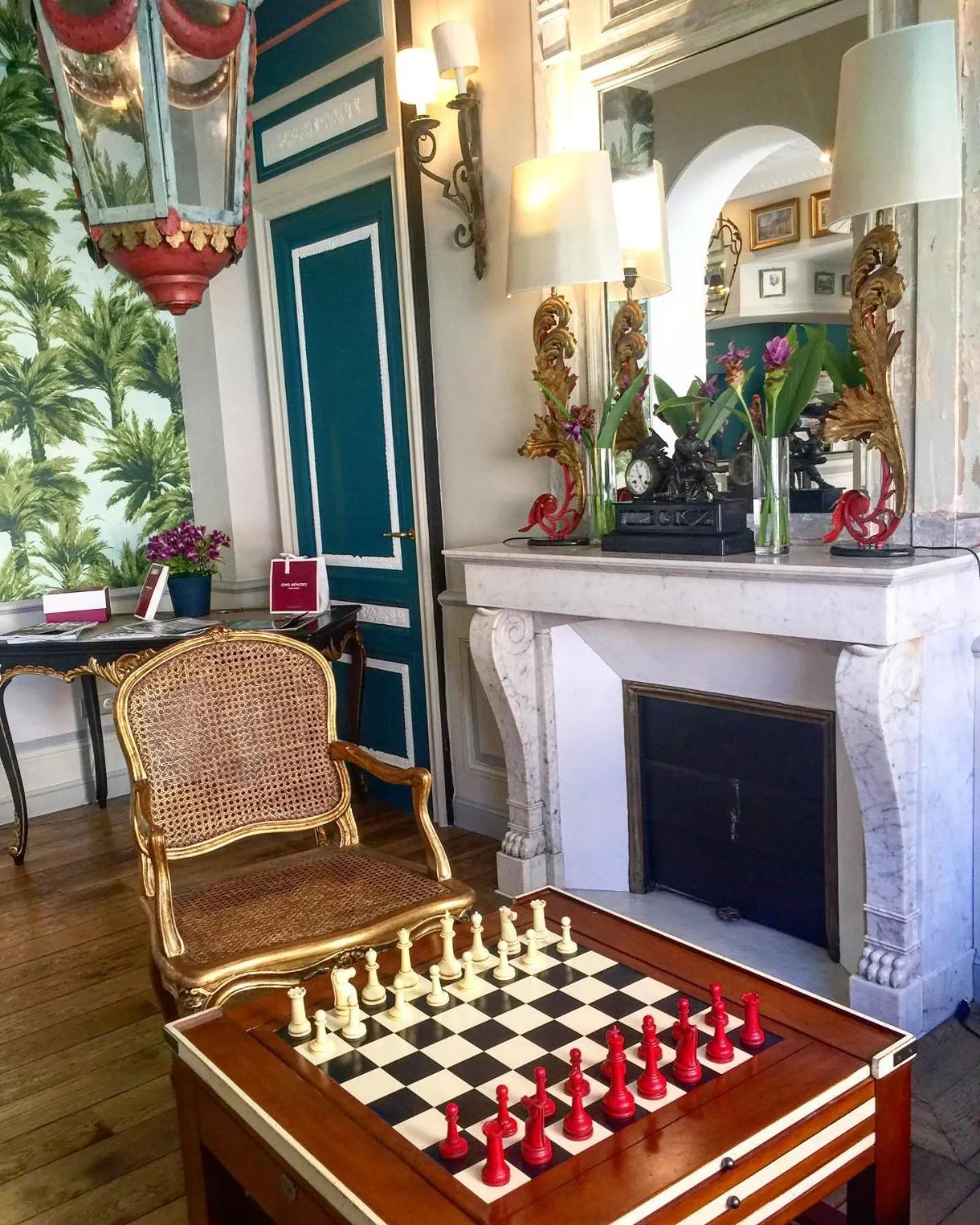 Living room in Hôtel Villa-Lamartine