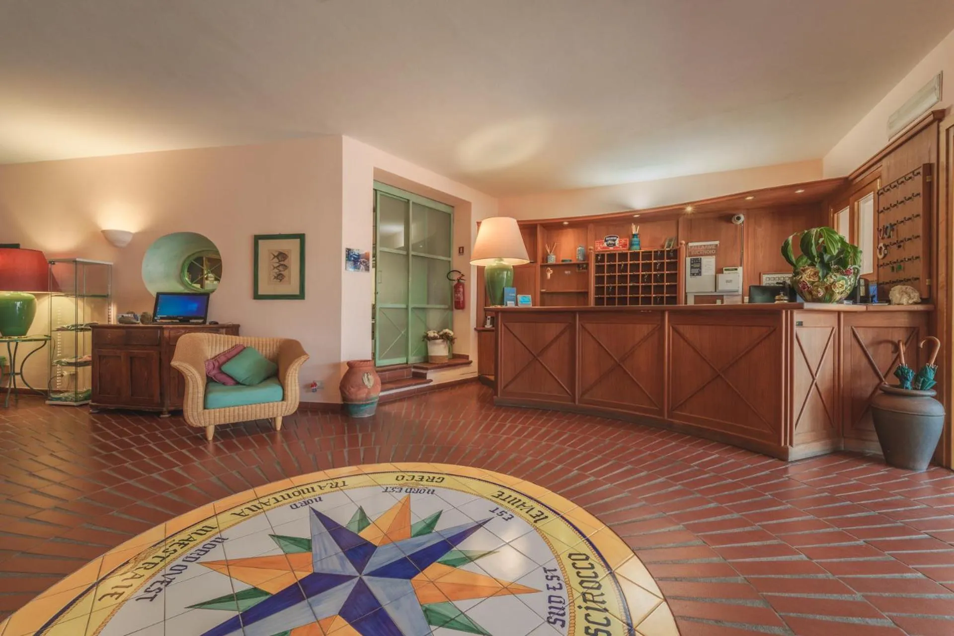Lobby or reception in Hotel Lo Scirocco