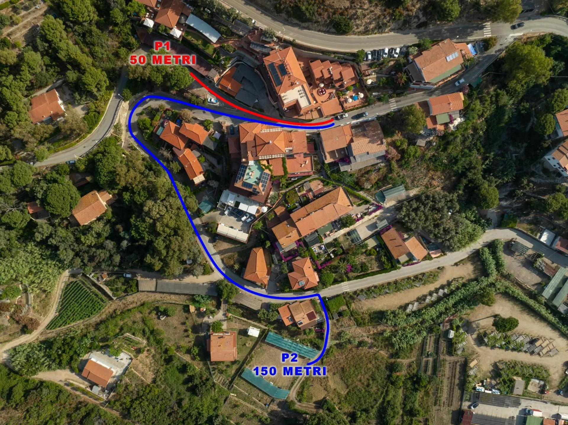 Bird's eye view in Hotel Lo Scirocco