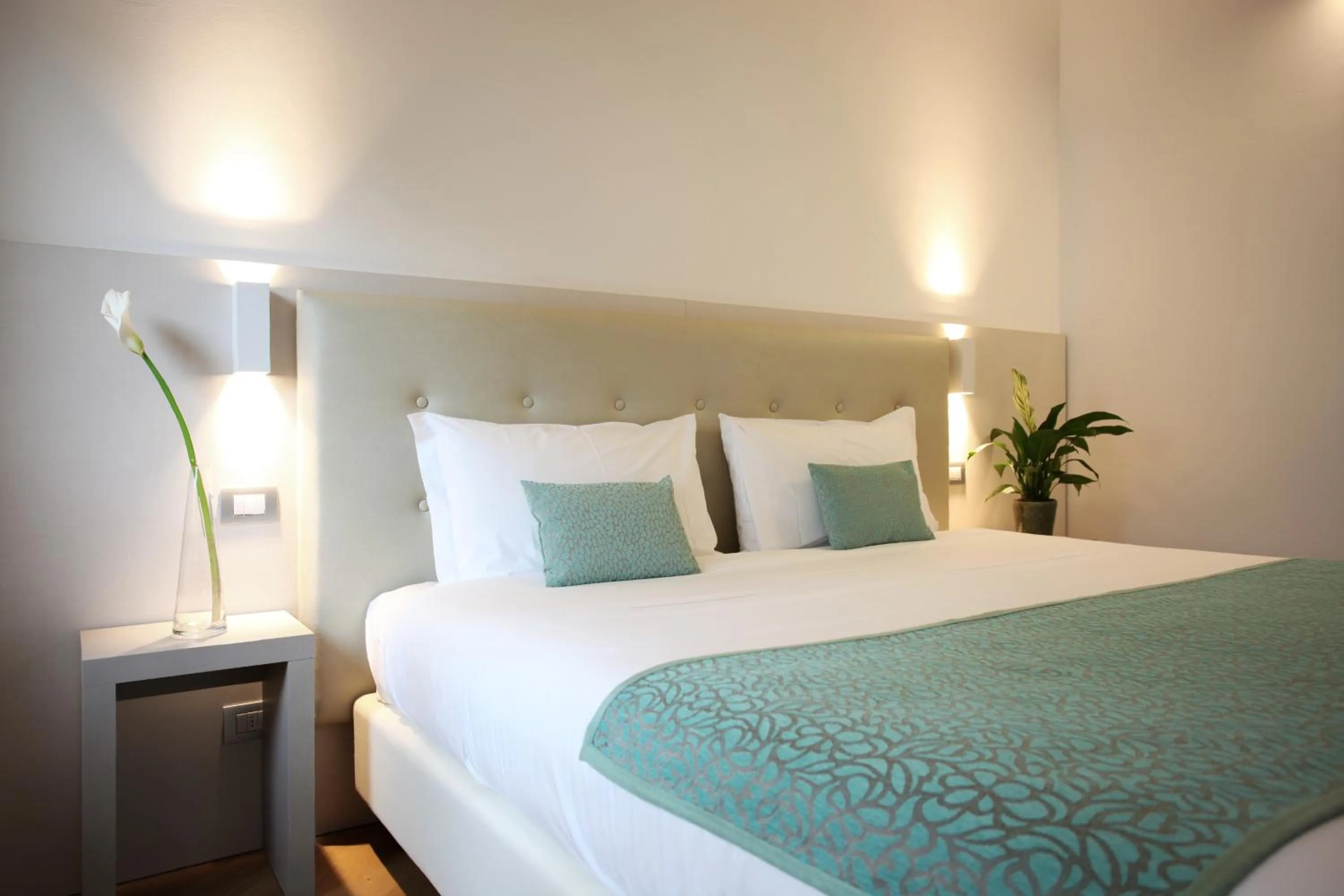 Bedroom, Bed in Hotel Ponti