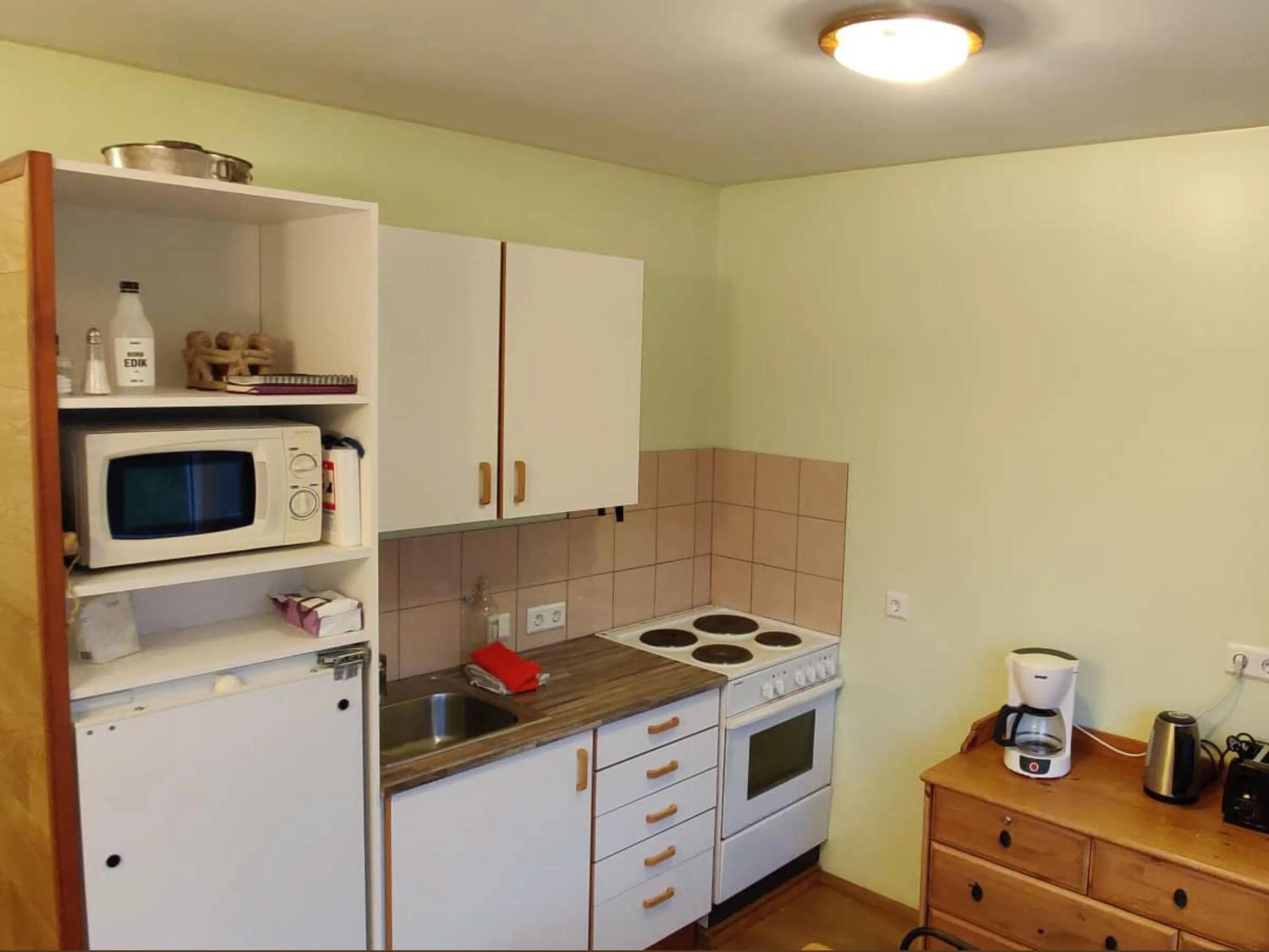 kitchen in Bakland ad Lágafelli Apartment