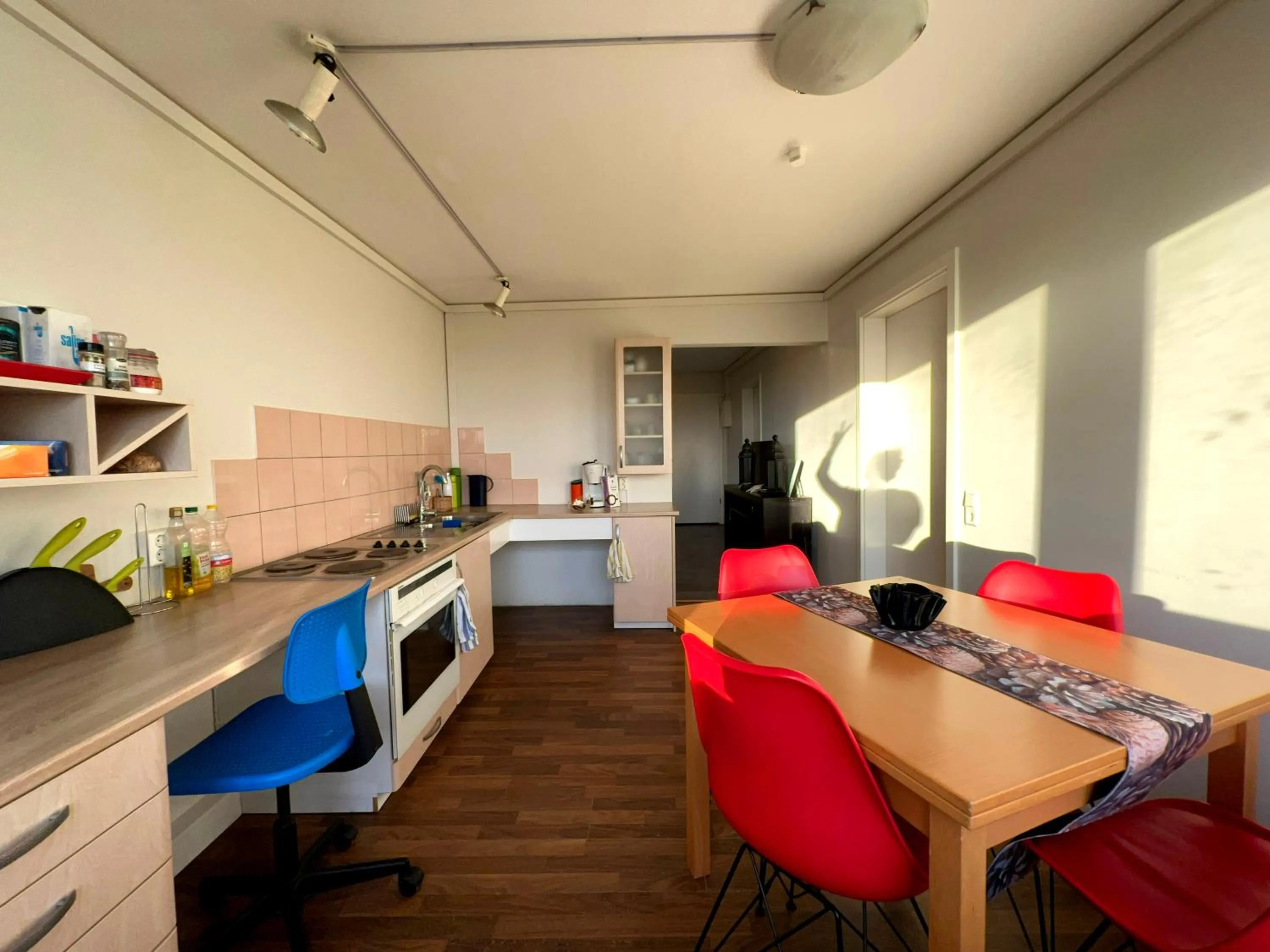 Kitchen or kitchenette in Bakland ad Lágafelli Apartment