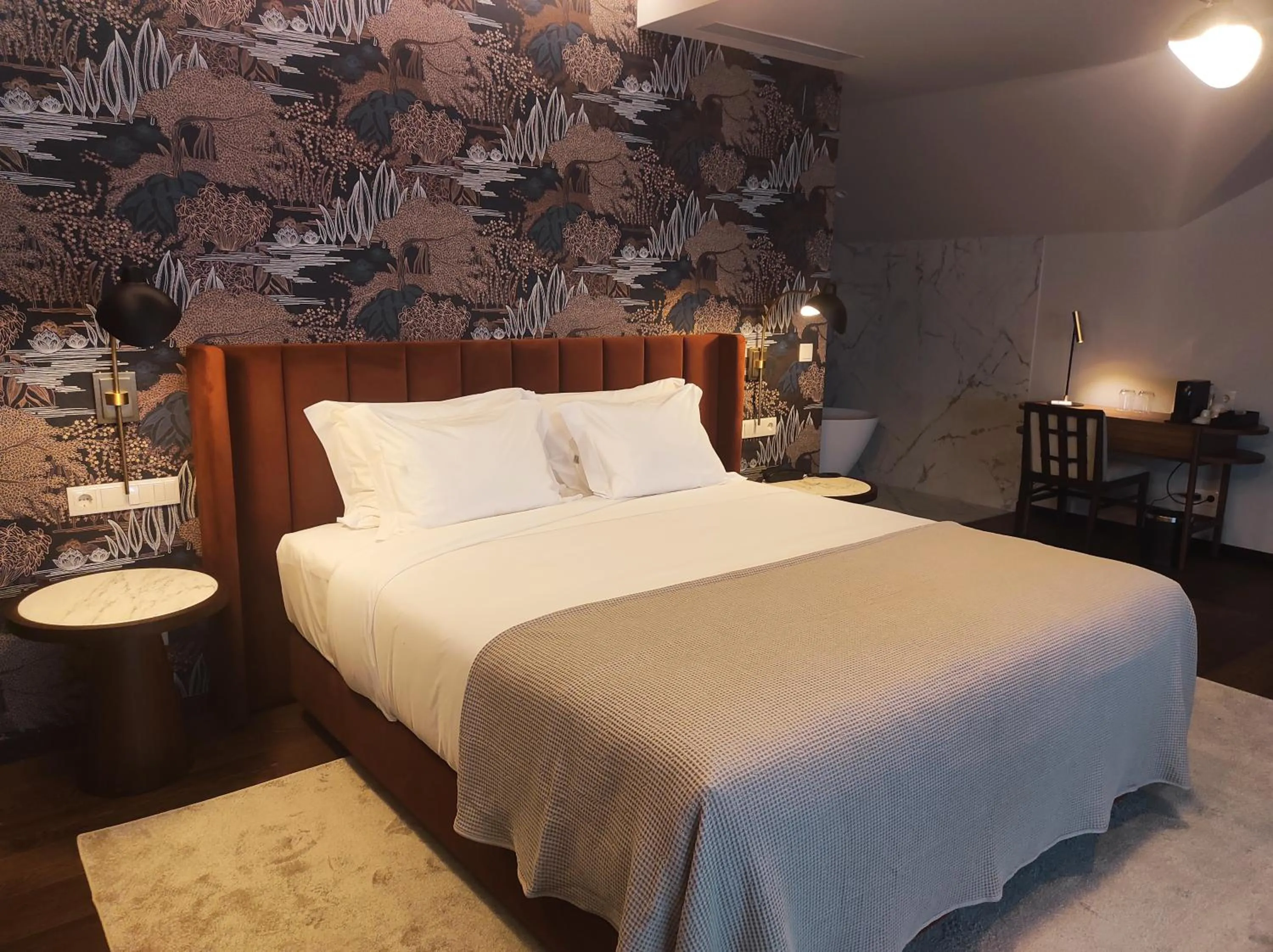 Bed in Estalagem Santa Iria Hotel & Spa