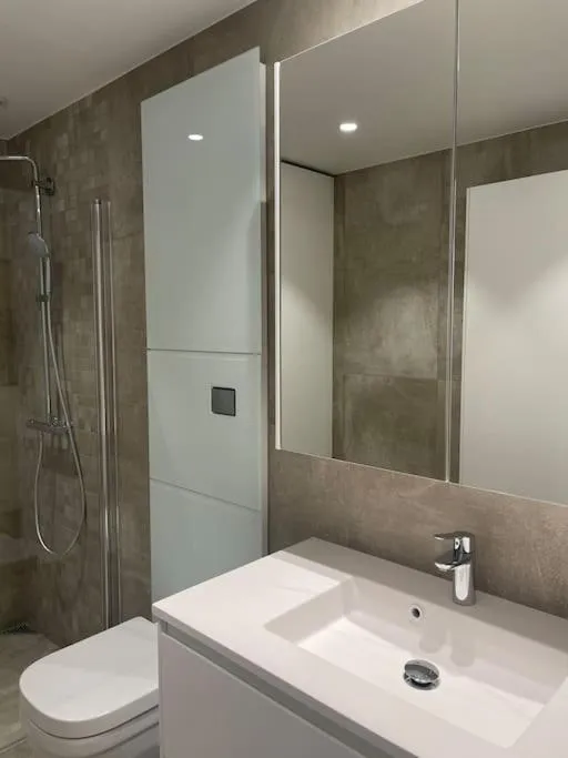 Shower in Vervet apartment