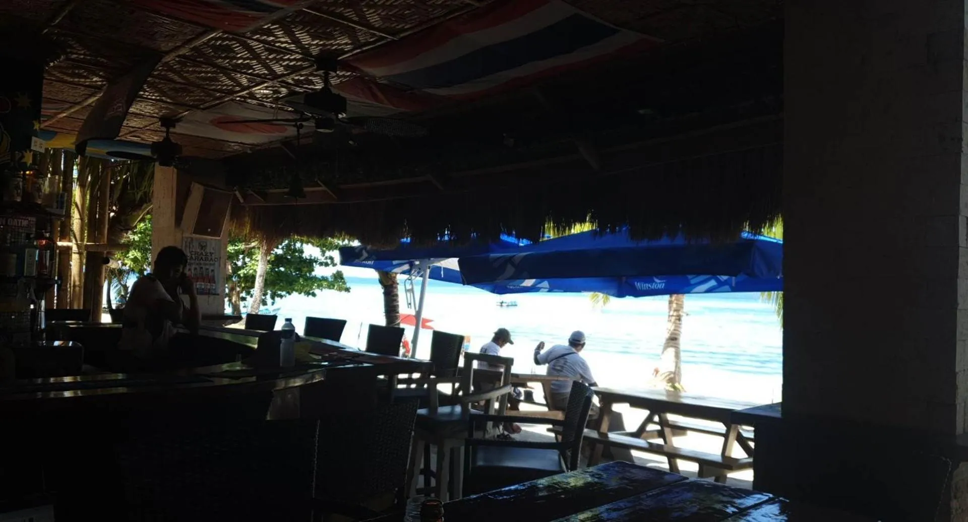 Lounge or bar in birdwatchers beachfront hotel panglao