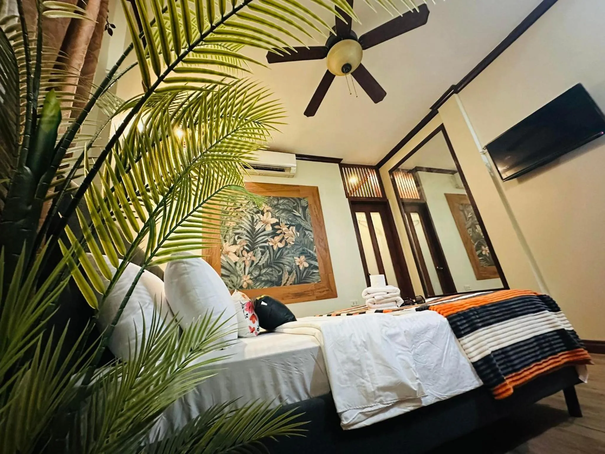 fireplace in birdwatchers beachfront hotel panglao