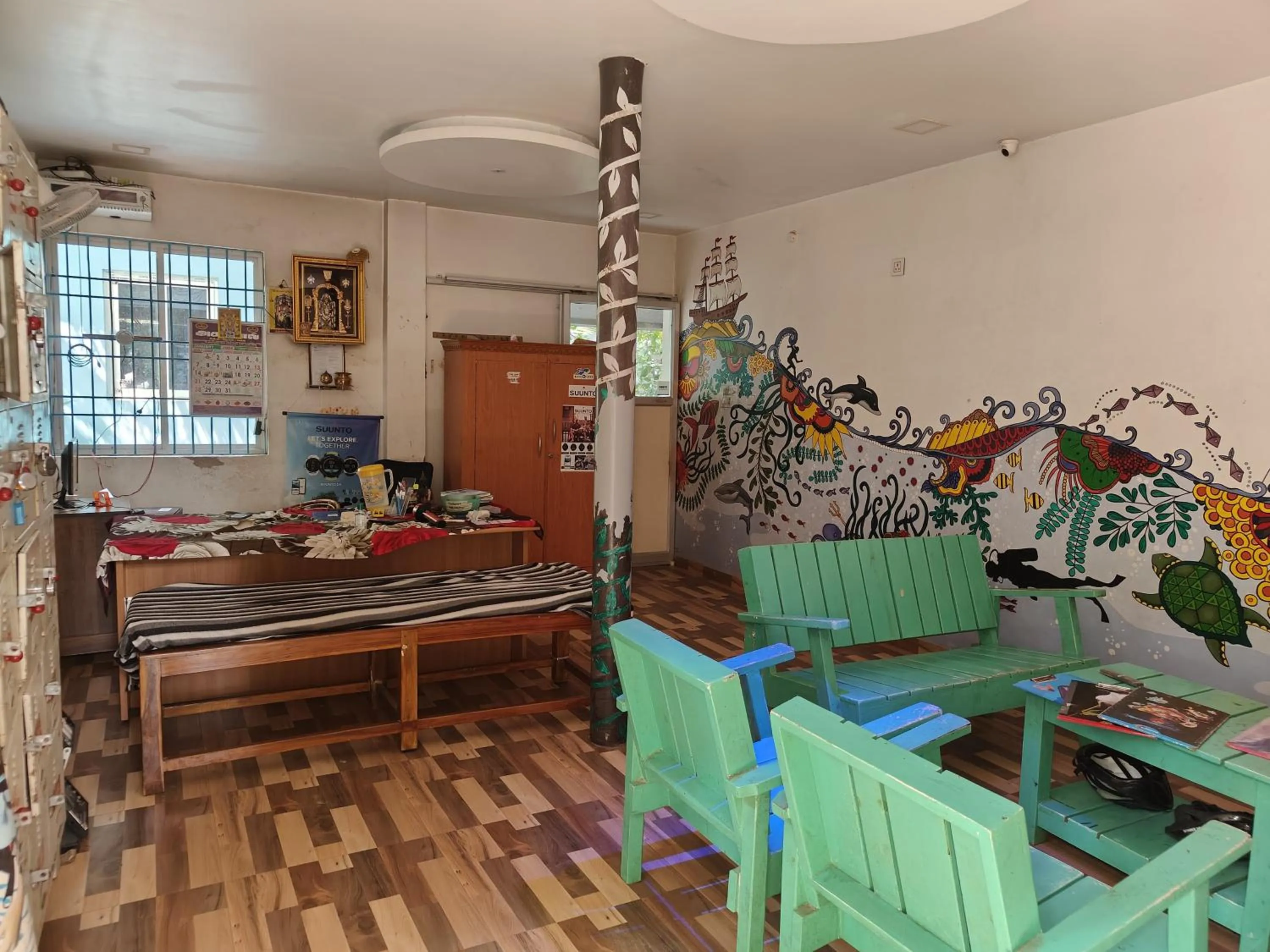 Seating area in Saikani Beach Resort & Eco stay