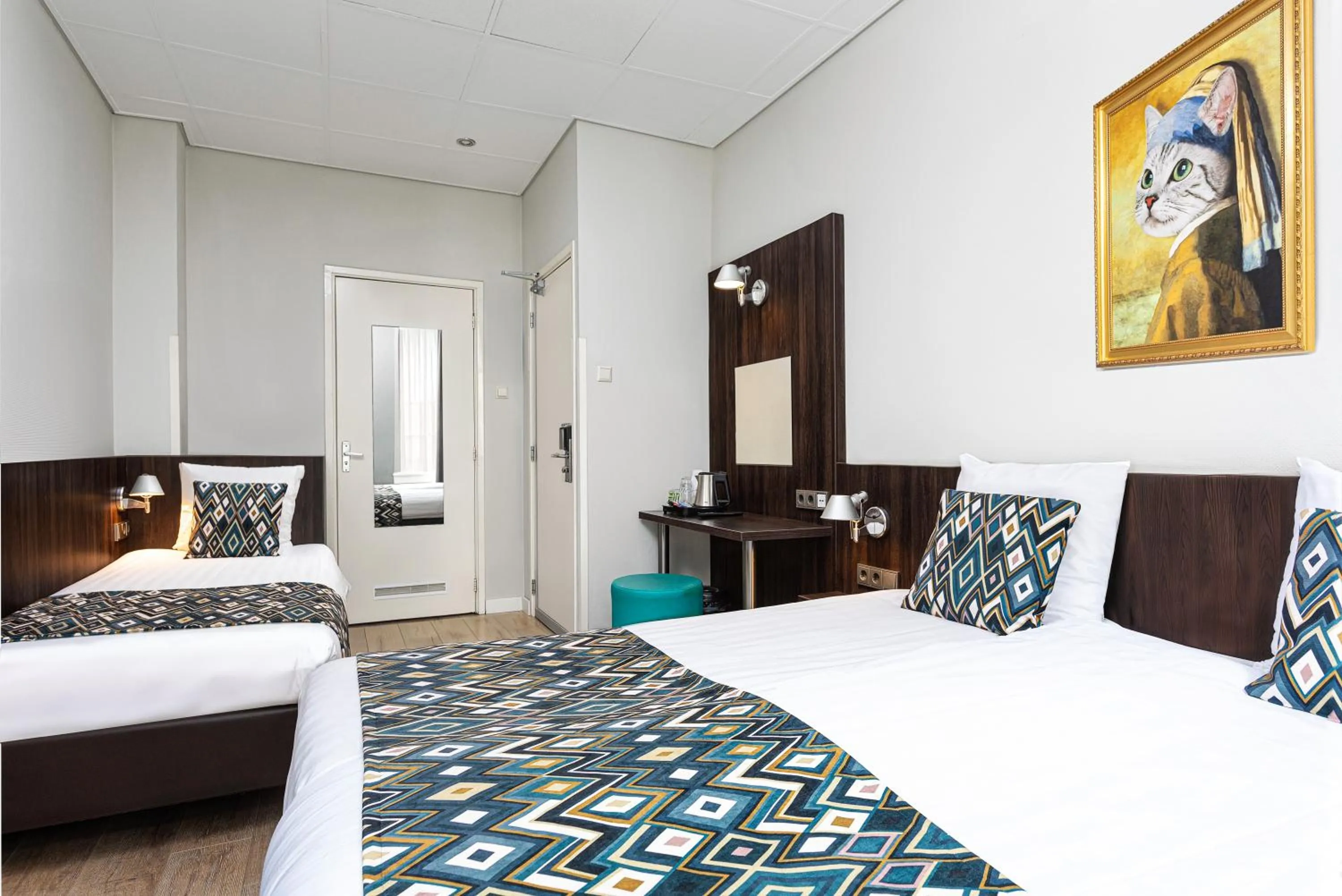 Bed in Hotel Damsquare