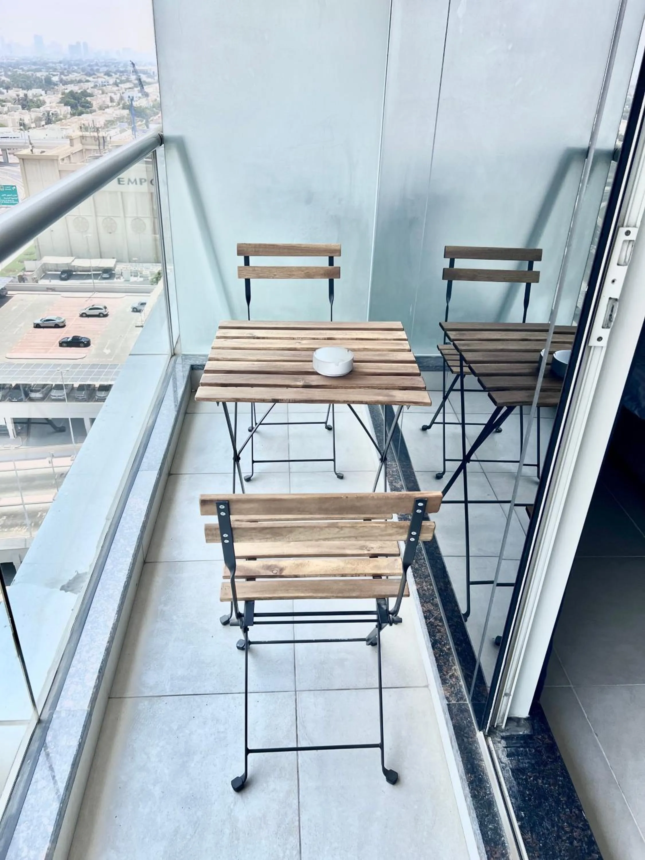 Balcony/Terrace in Cosmos Living Dubai Arch Tower Pool, Gym & Balcony